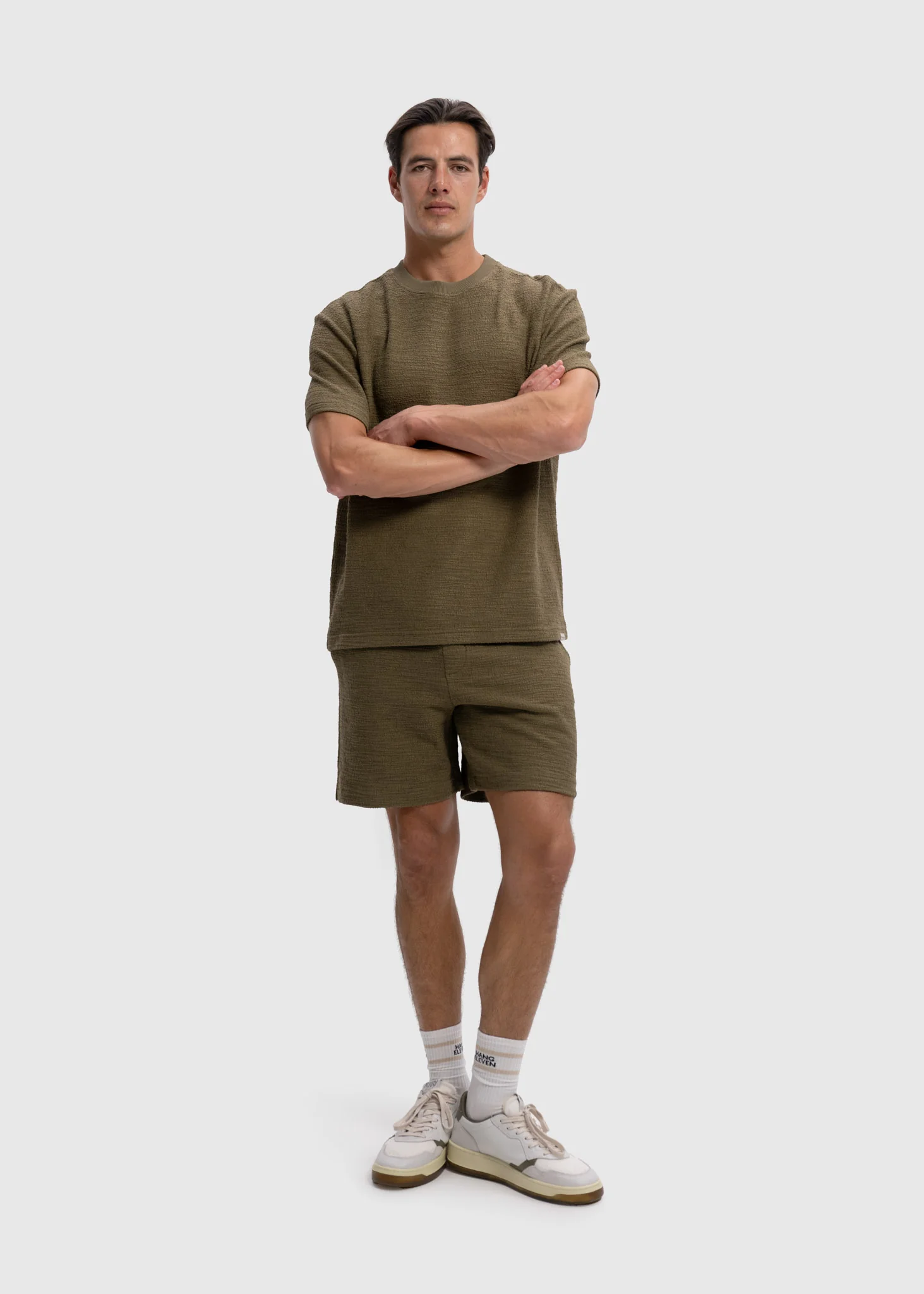 Boucle Short - Olive Green - Image 7