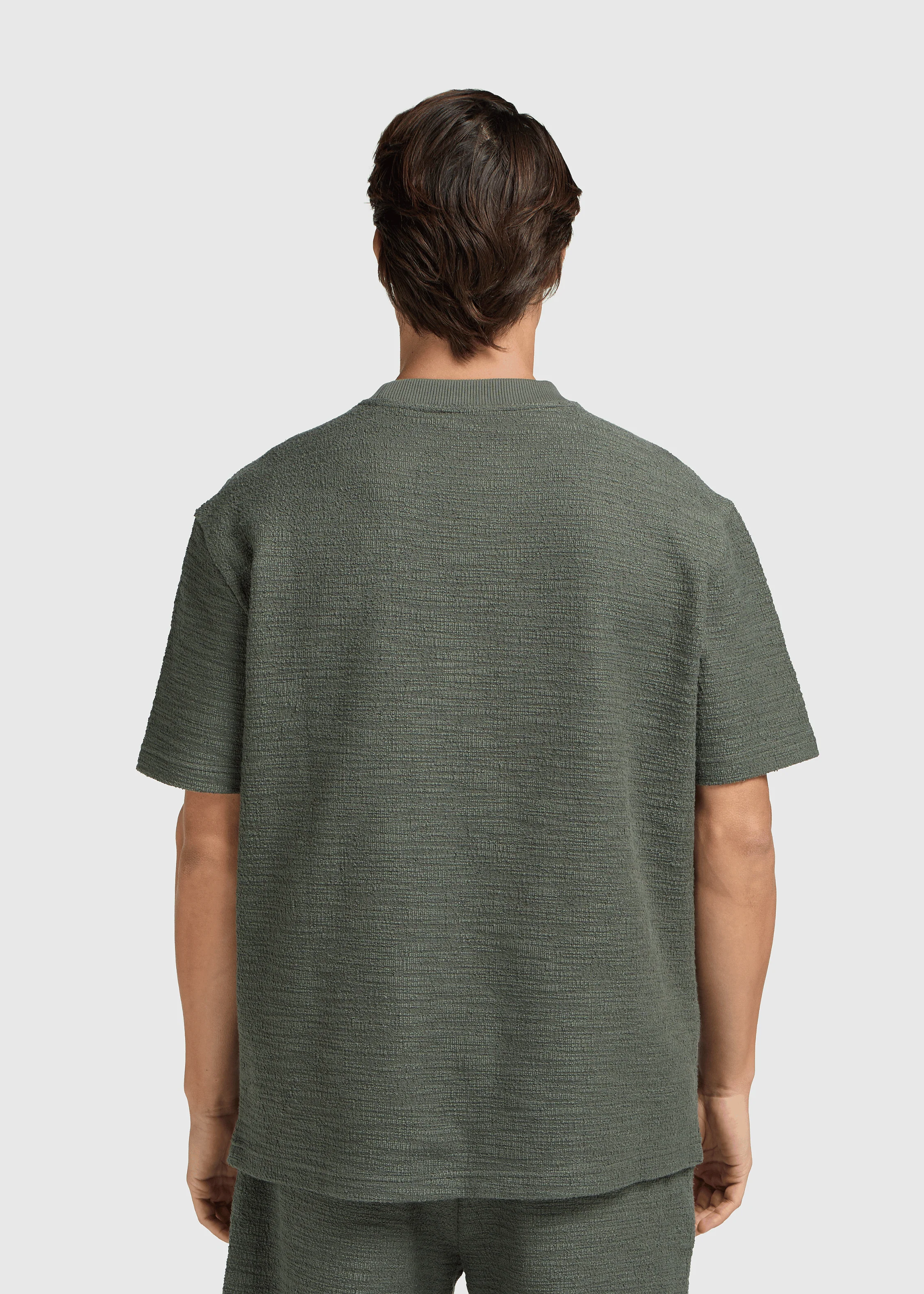 Bouclé Tee - Dark Sage - Image 2