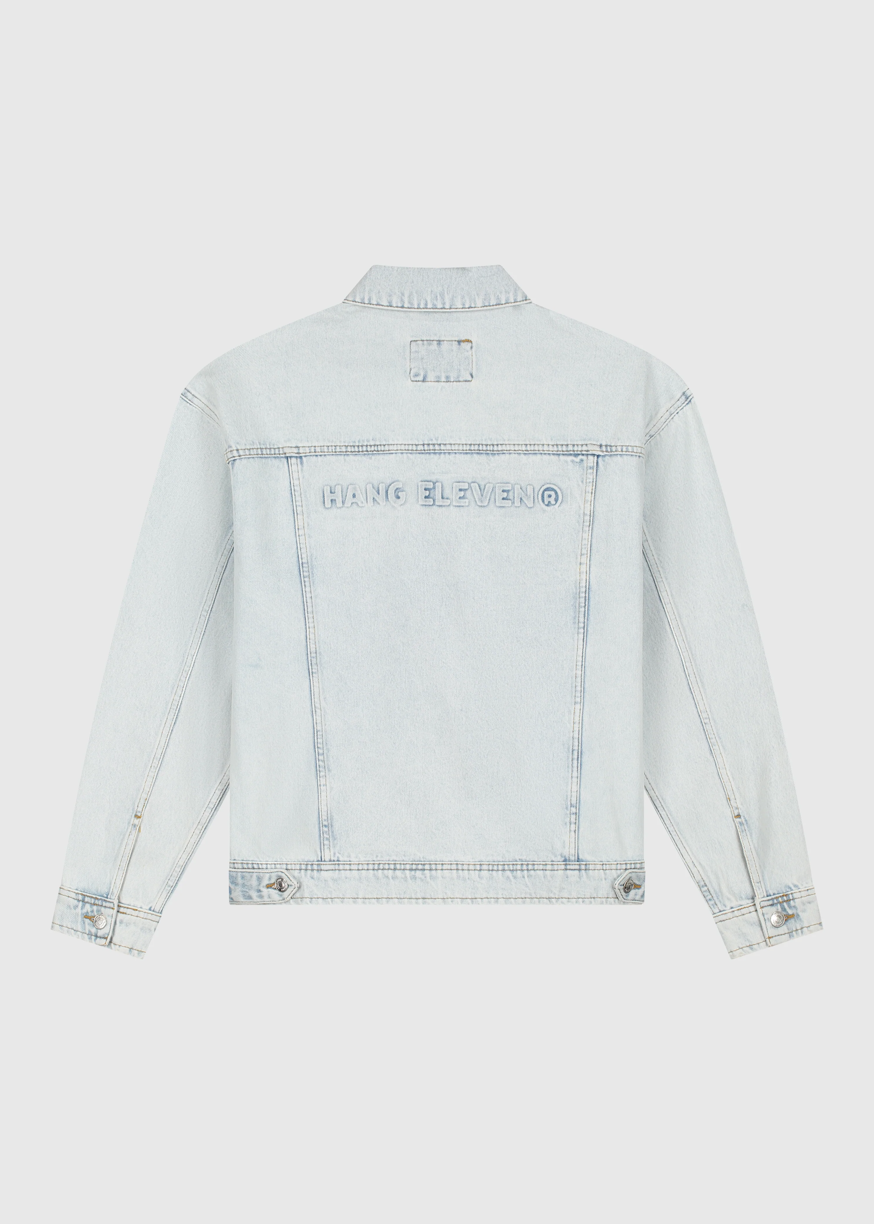 Premium Denim Jacket - Light Blue - Image 4