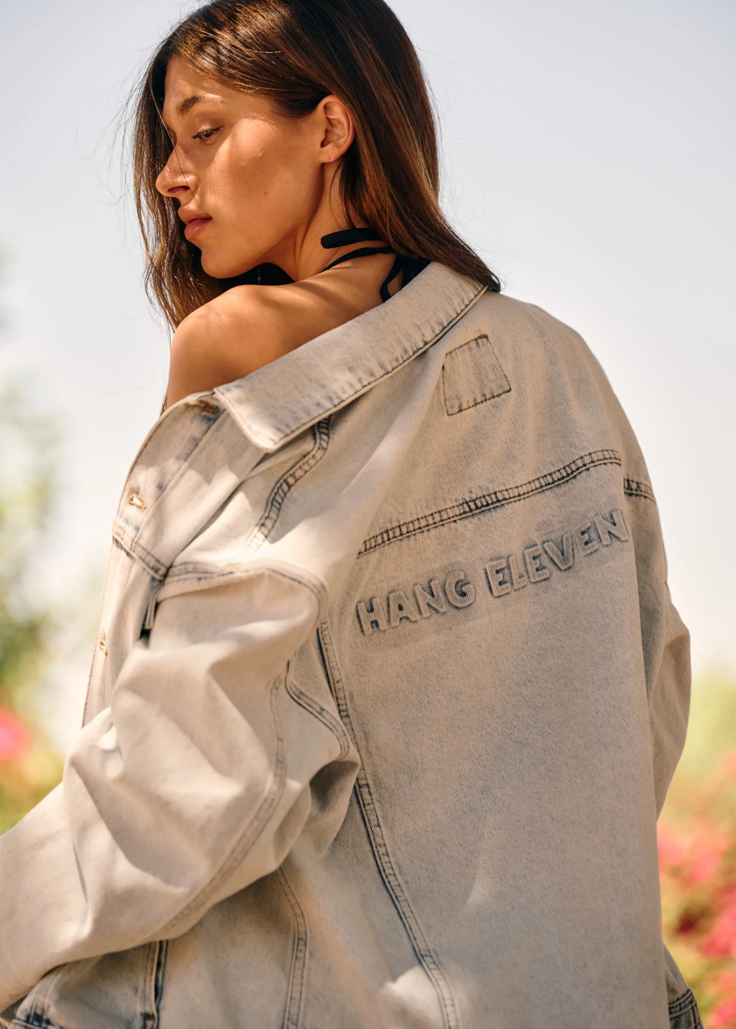 Premium Denim Jacket - Light Blue - Image 6