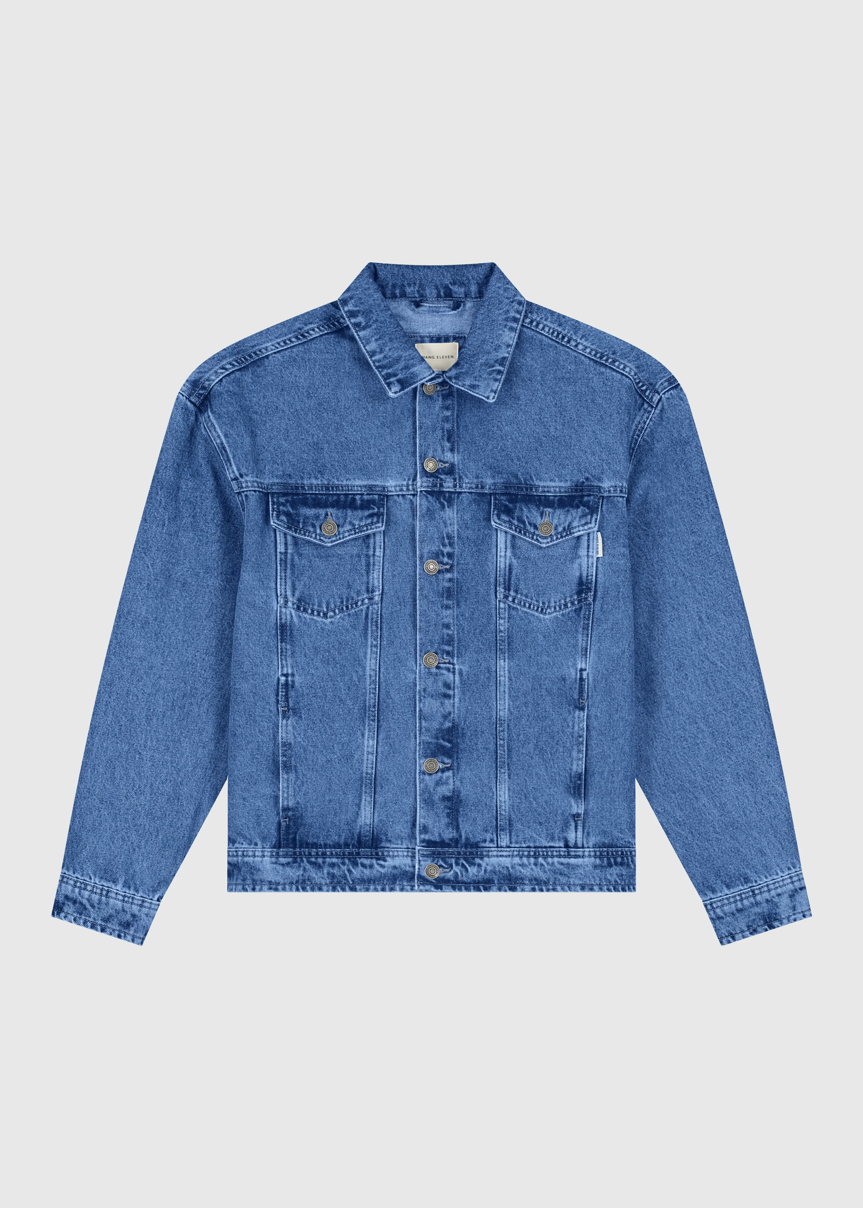 Premium Denim Jacket - Deep Blue - Image 3