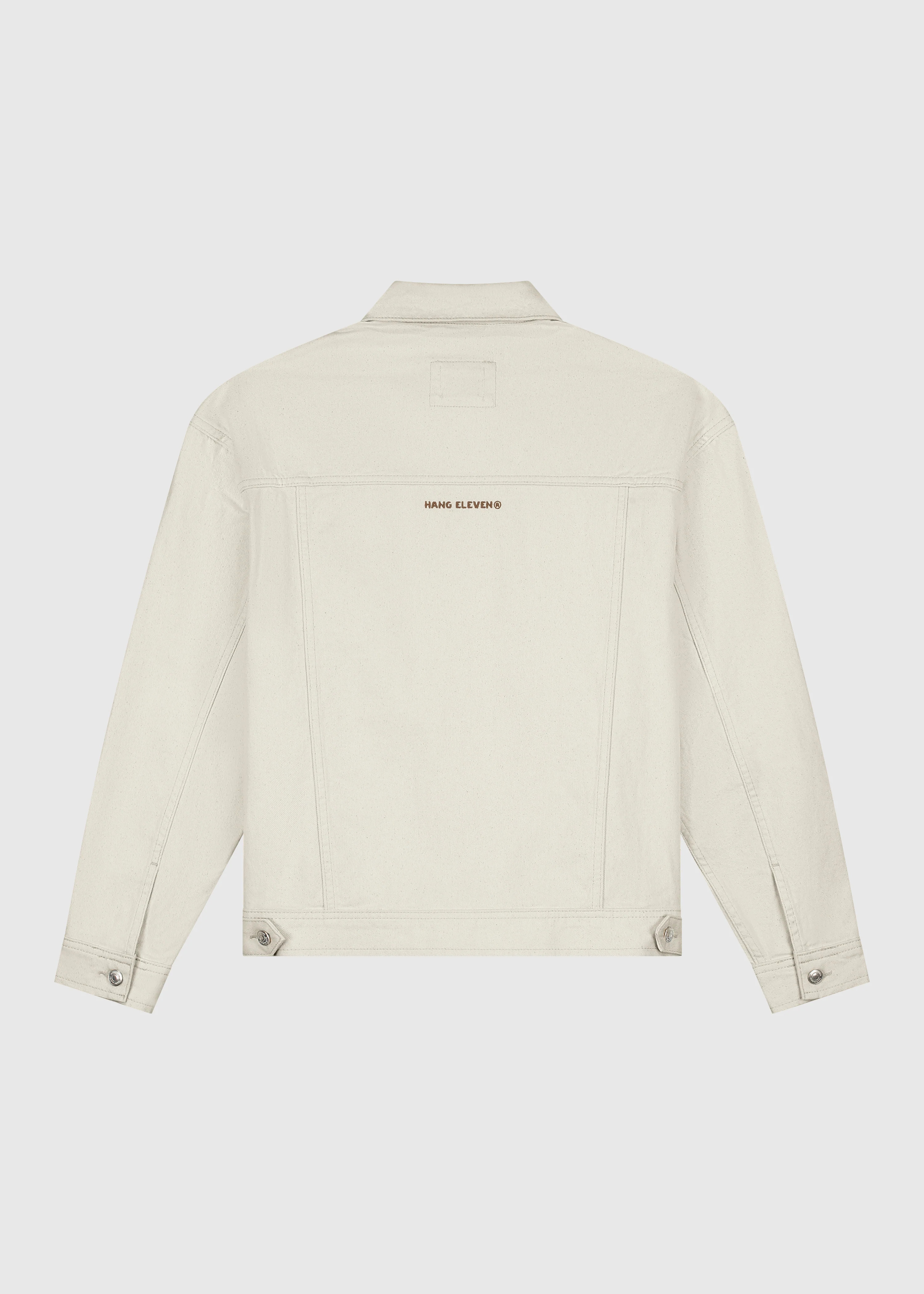 Premium Denim Jacket - Light Sand - Image 5