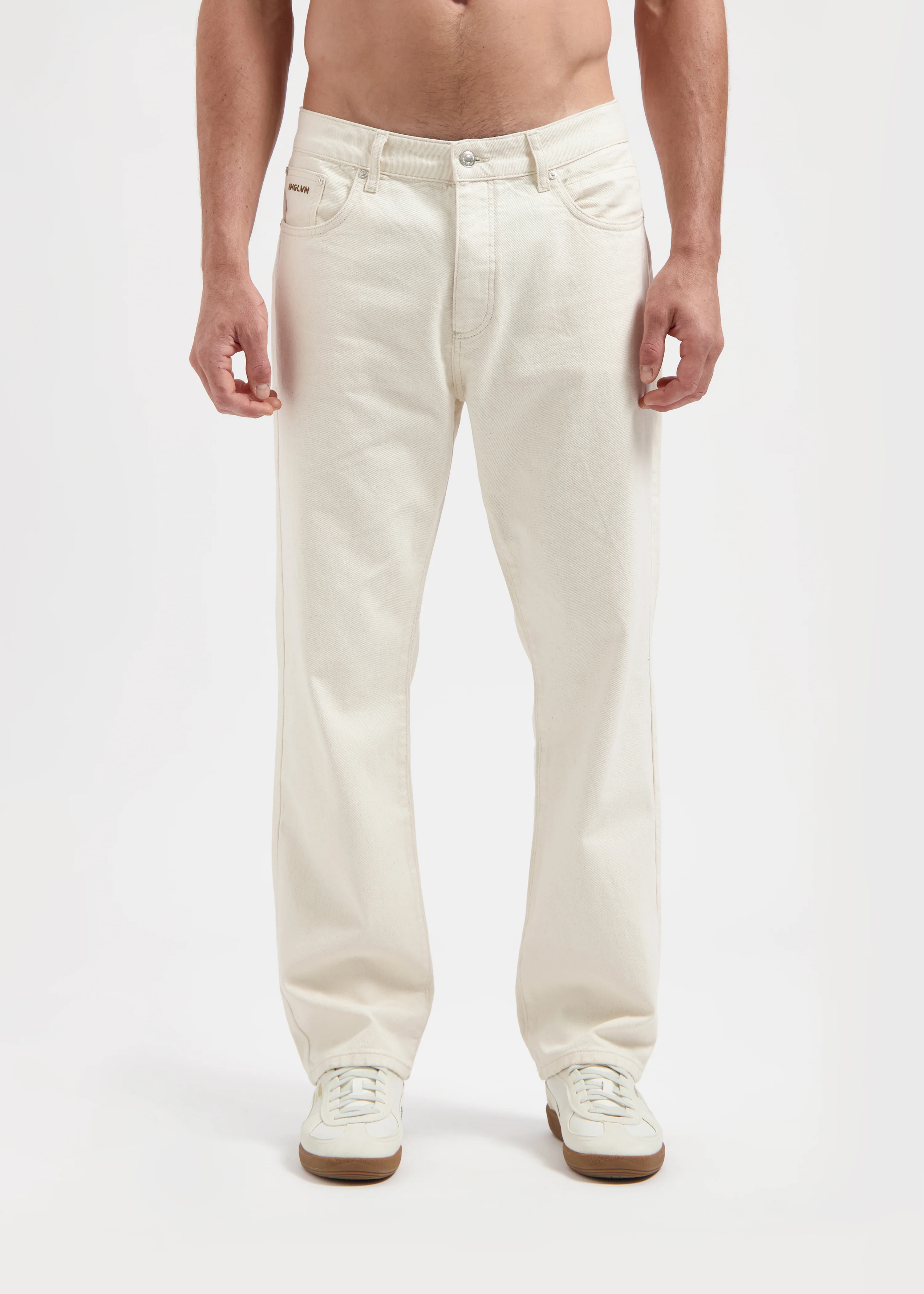 The Premium Straight Jeans - Light Sand - Image 3