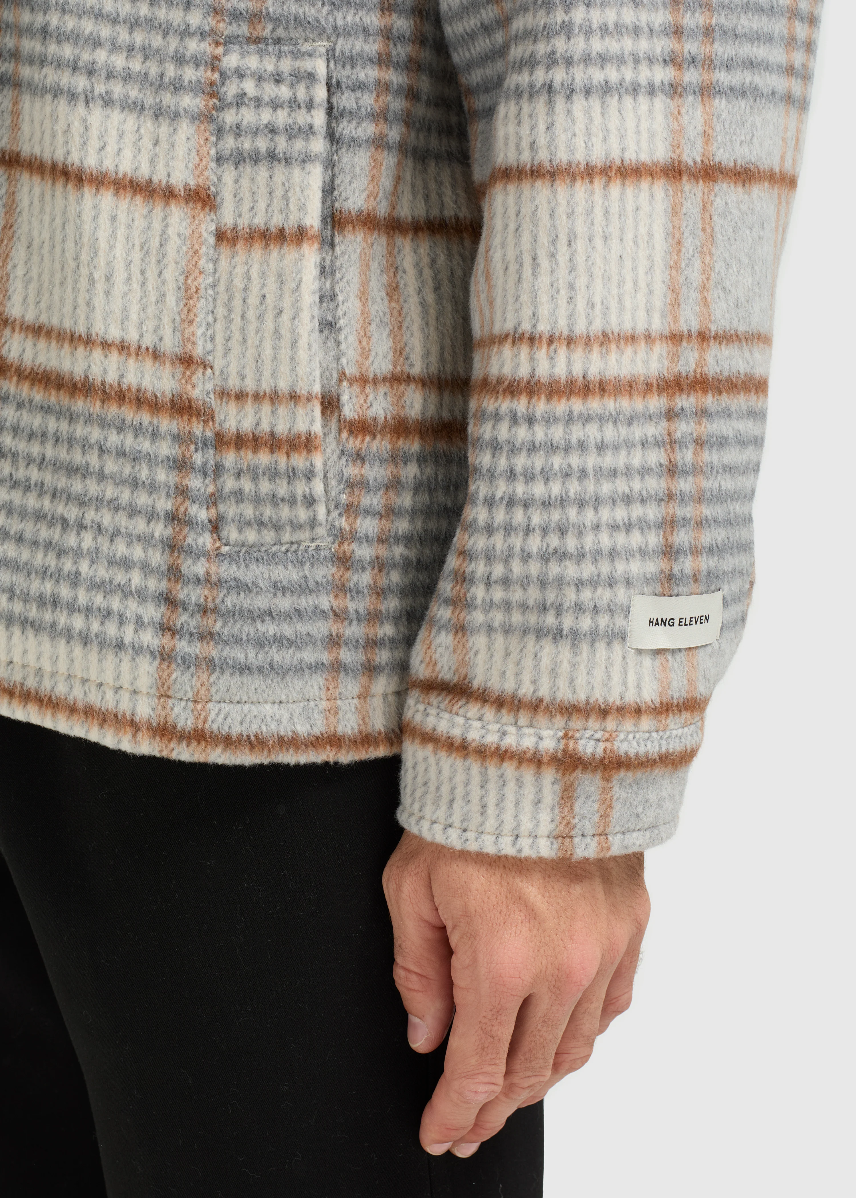 Hairy Check Jacket - Grey - Image 4