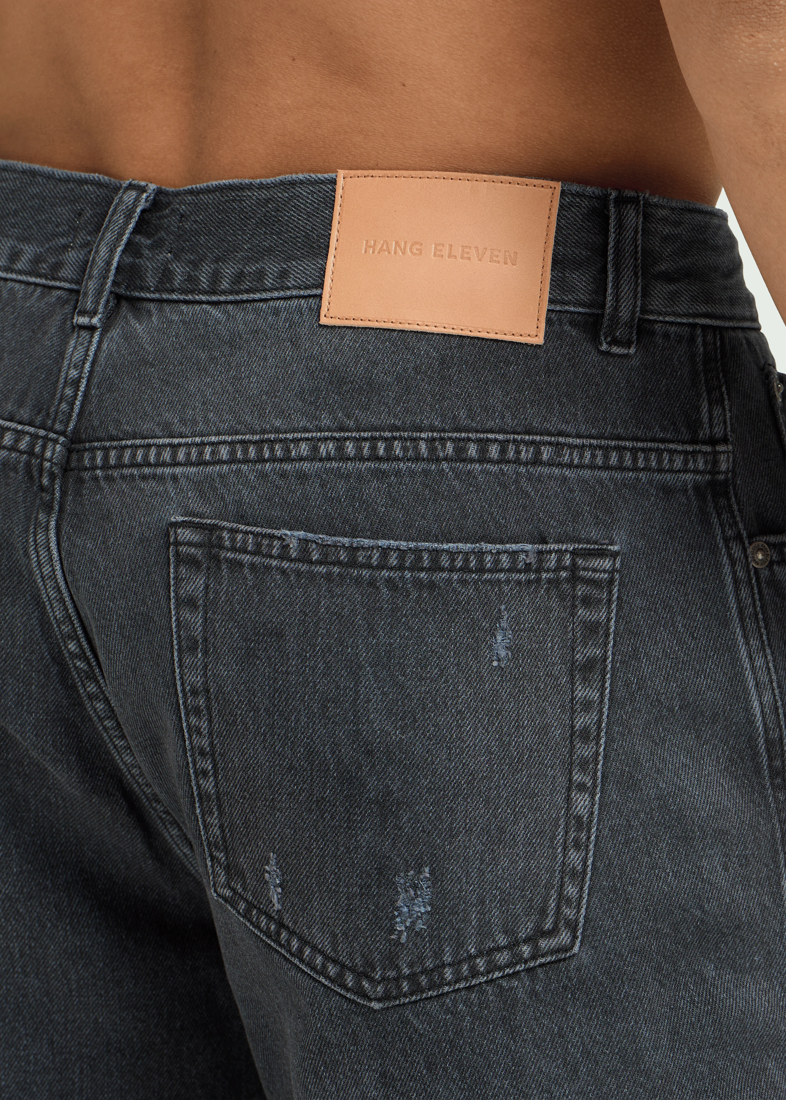 Clean Denim Short - Off Black - Image 7