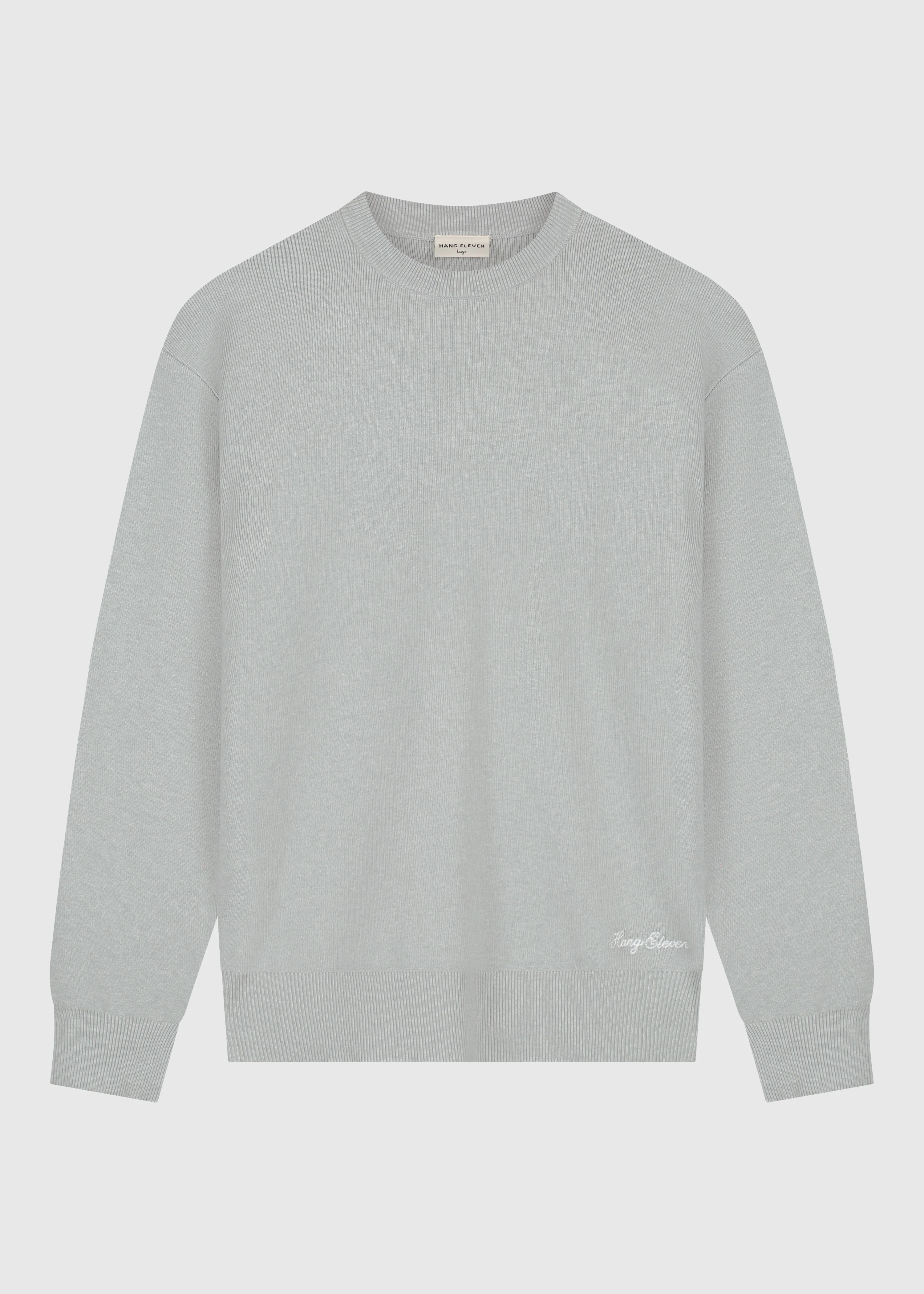 Compact Knit Crewneck - Grey Melee - Image 3