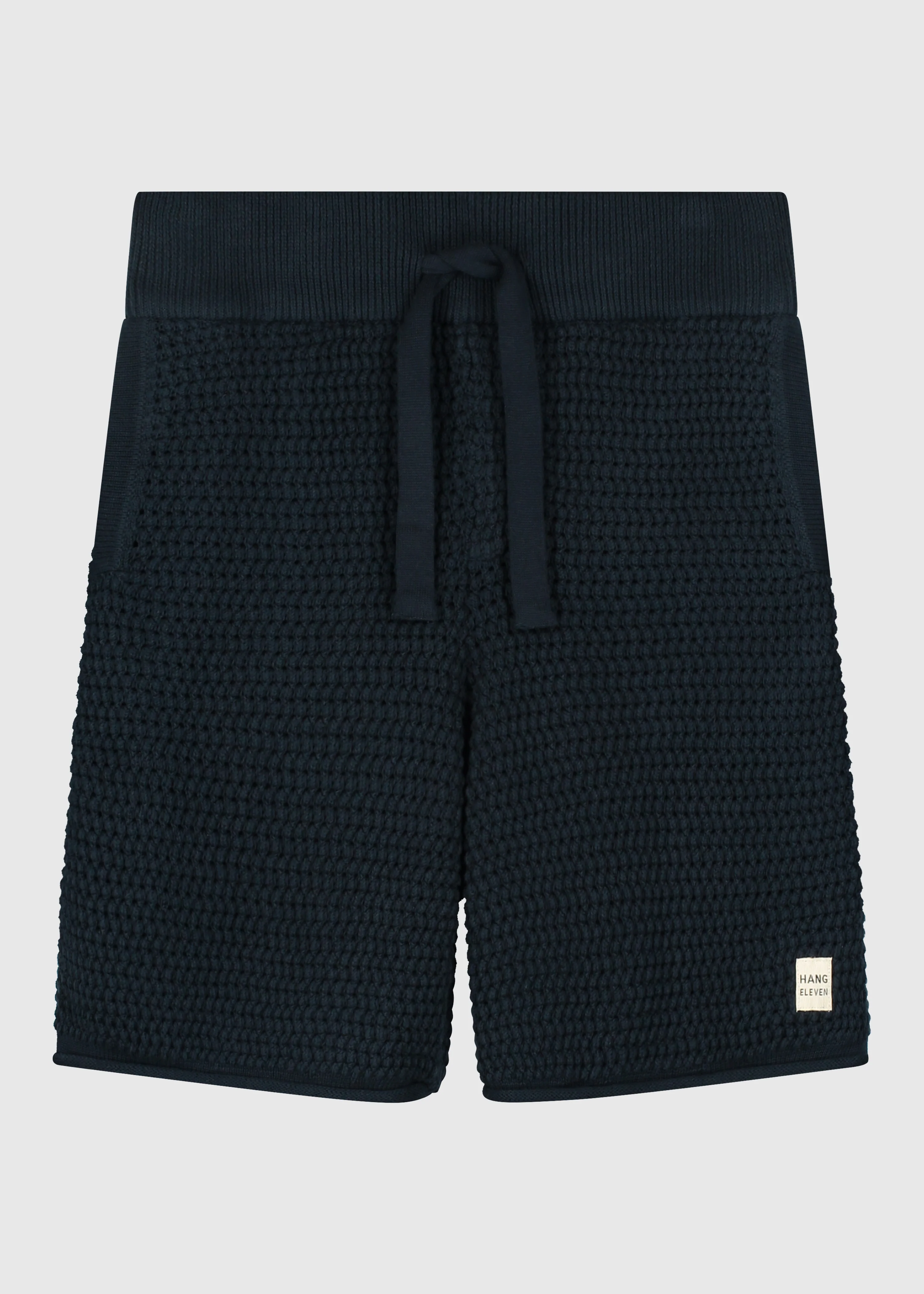 Crochet Knitted Short - Navy Blue - Image 3