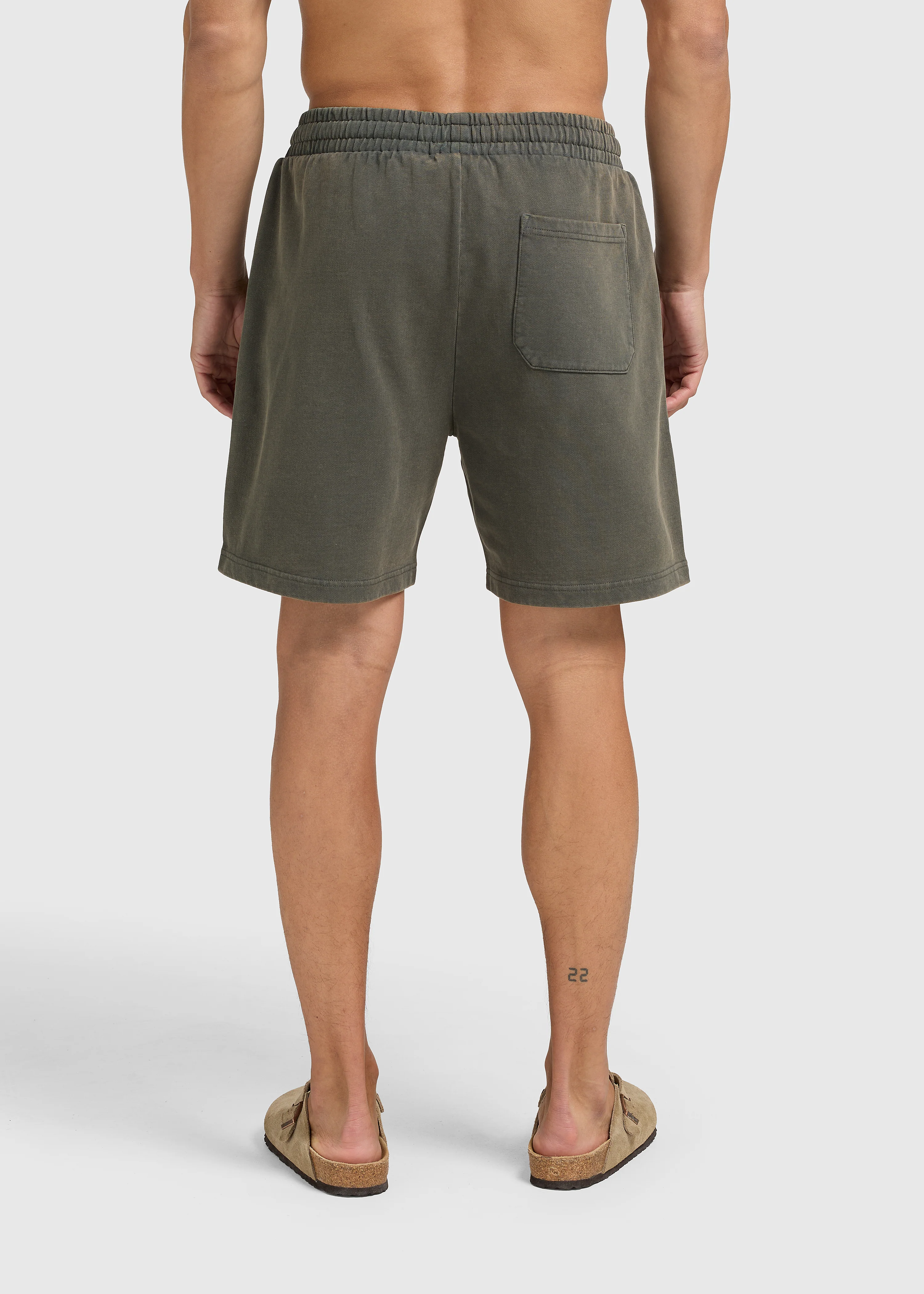 Washed Essential Sweat Short - Chimera Green - Image 5