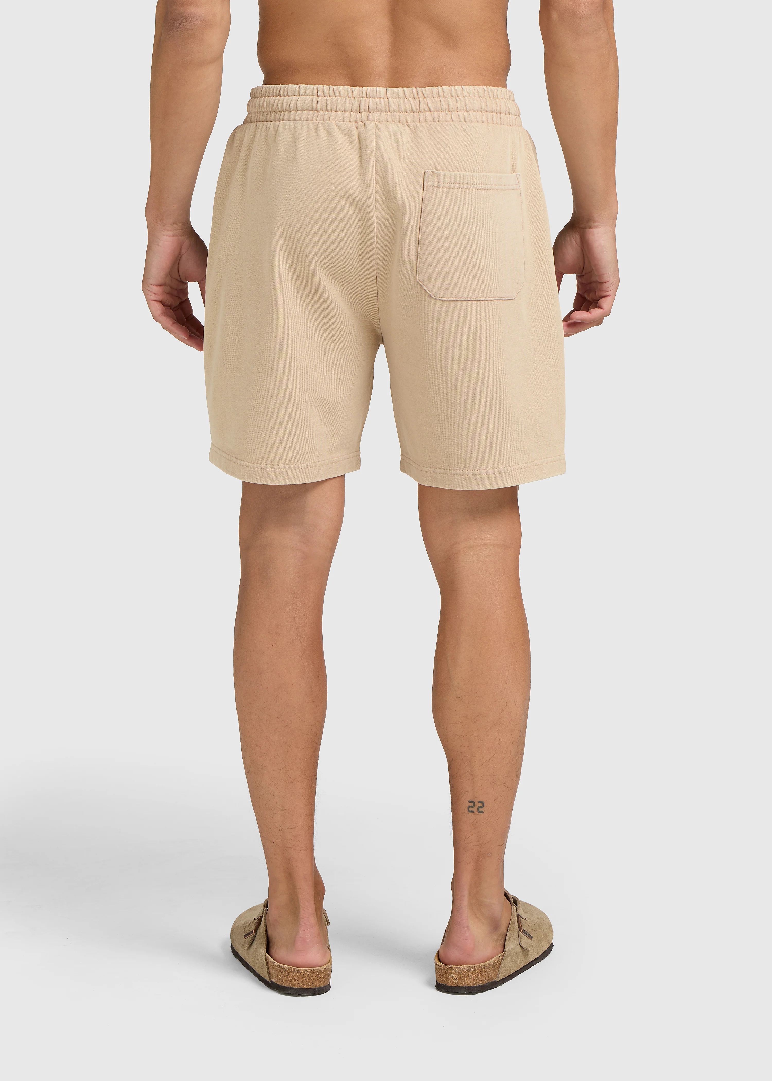 Washed Essential Sweat Short - Rust - Image 6
