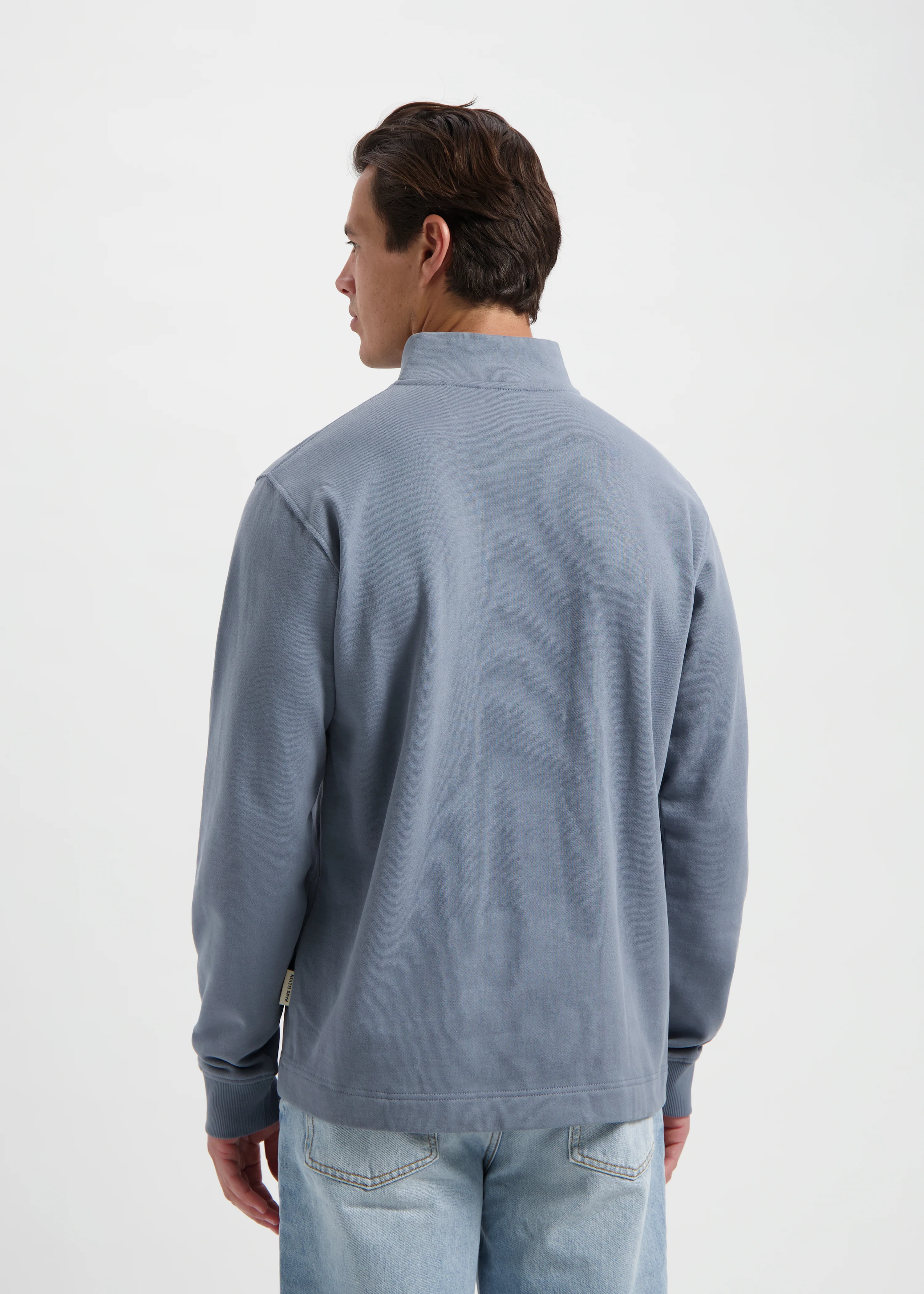 Half Zip Sweater - Stone Grey - Image 3