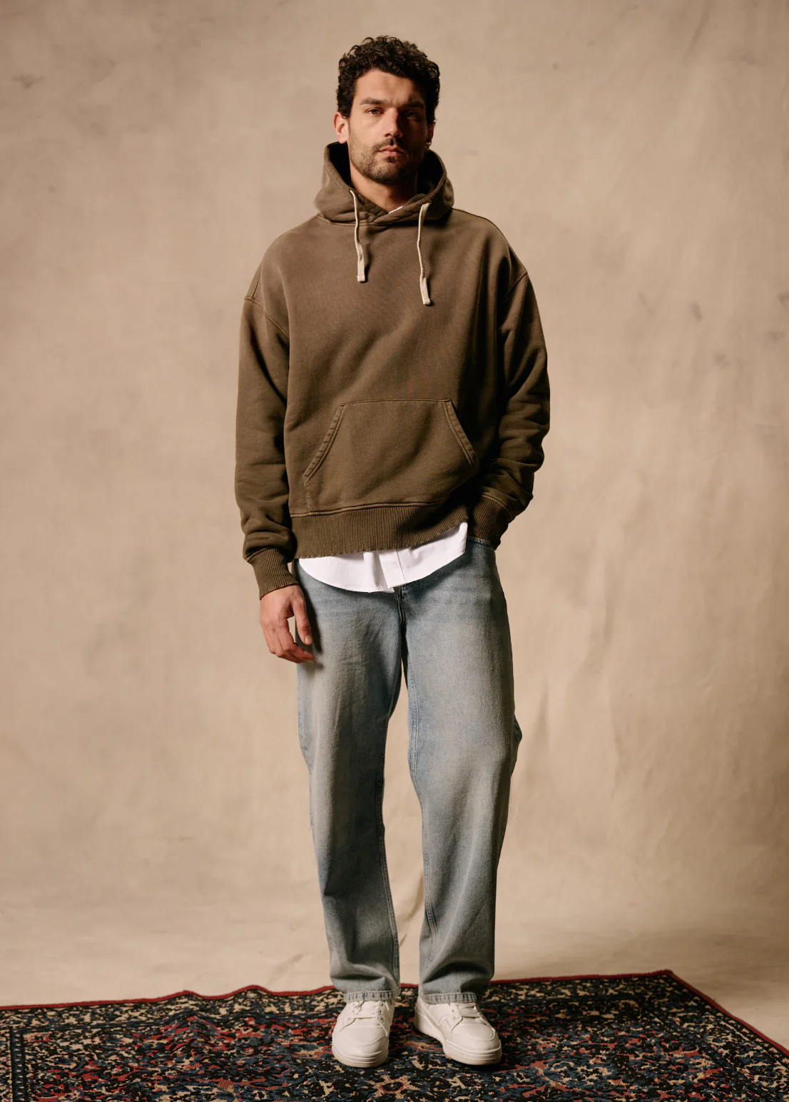 Heavy Gradient Hoodie - Brown - Image 5