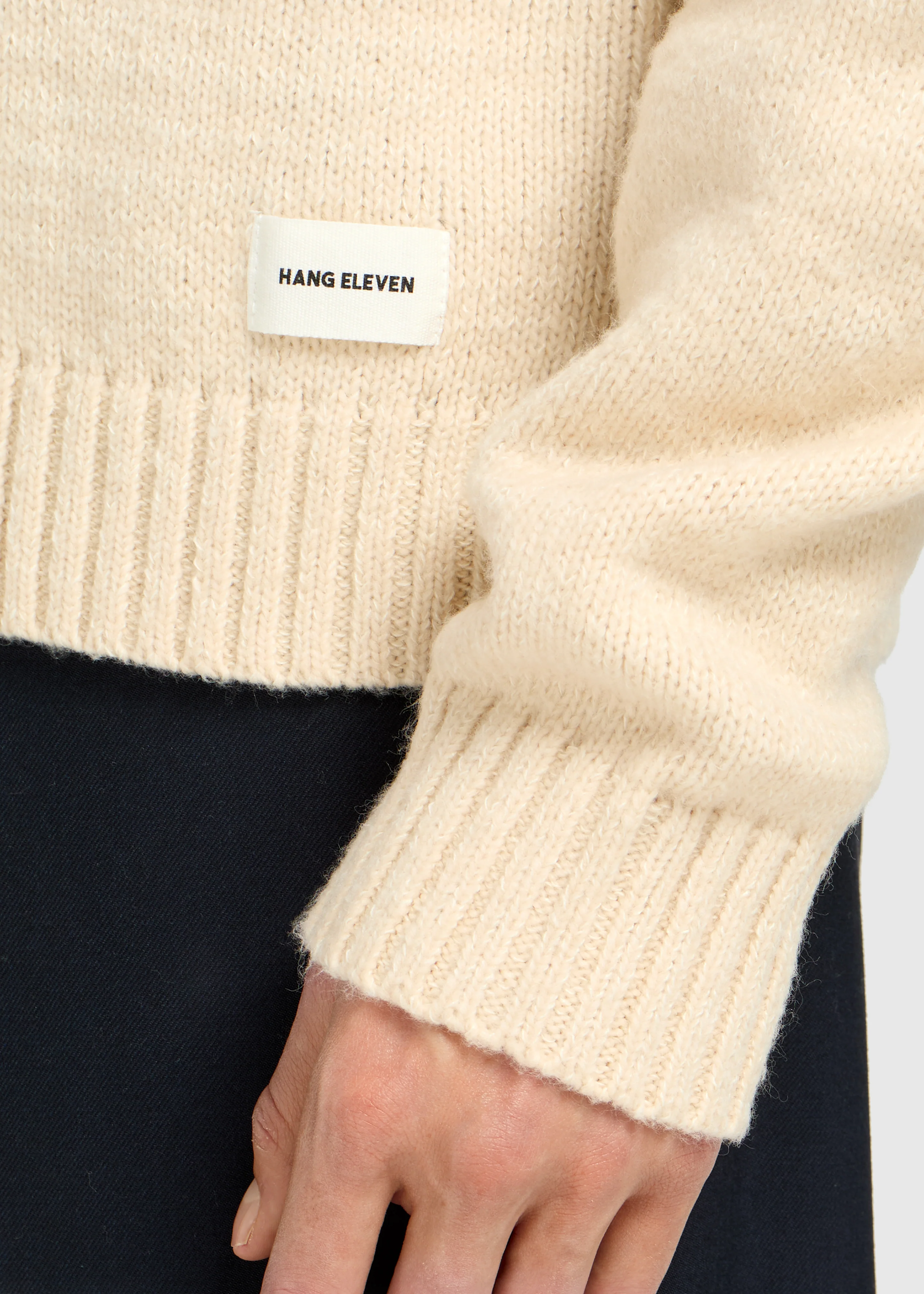 Heavy Knit Crewneck - Light Sand - Image 5