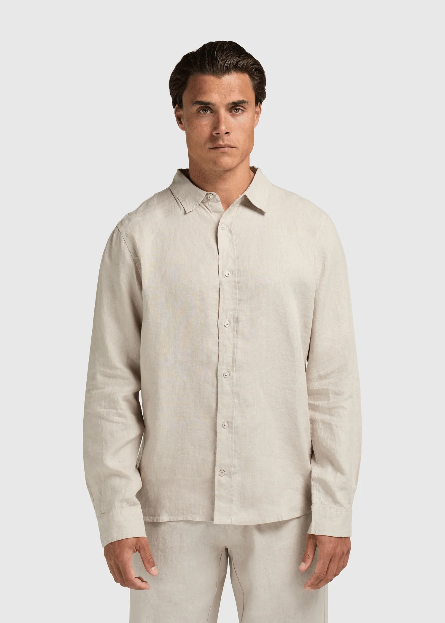Linen Shirt - Dove