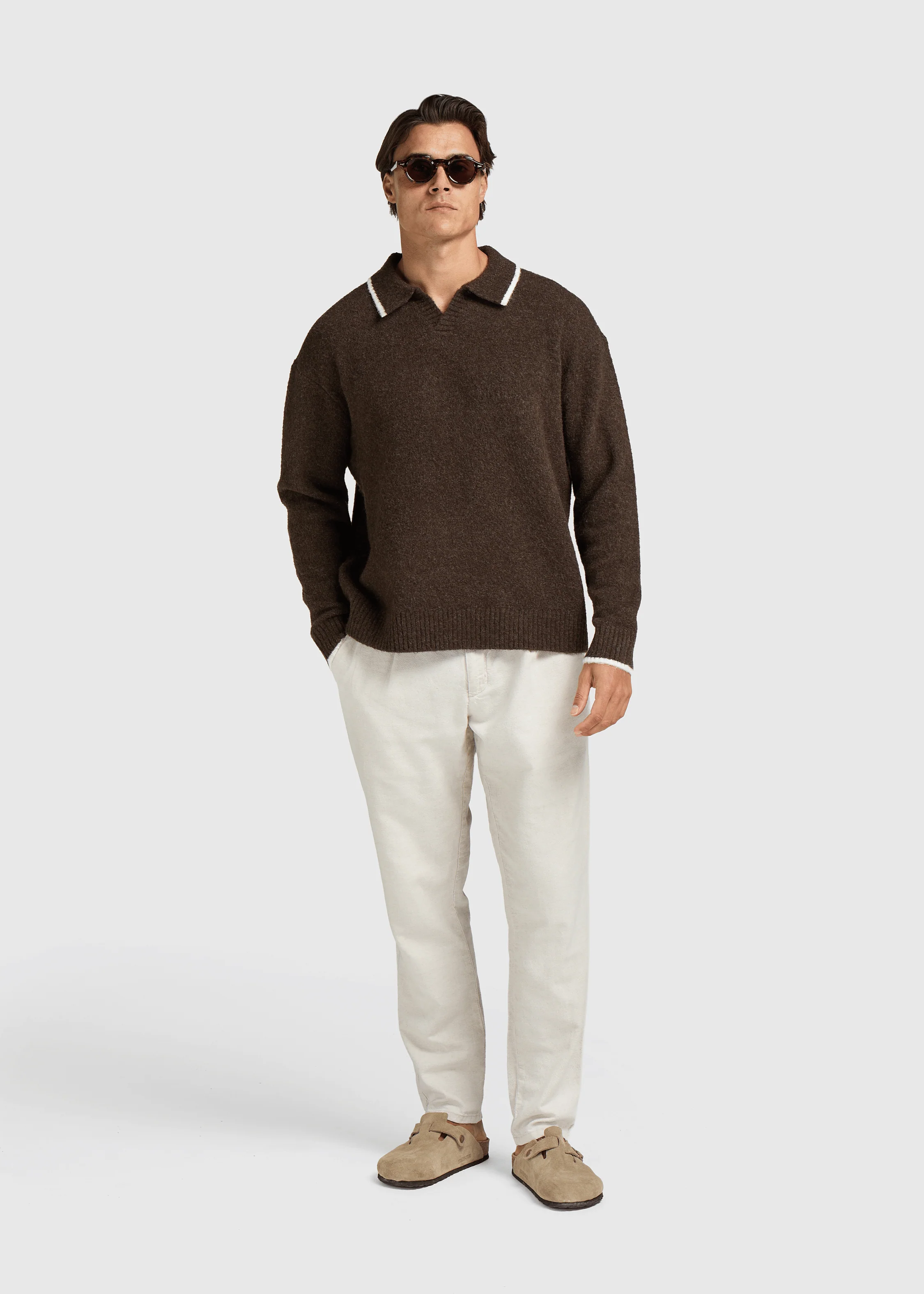 Soft Knit Polo - Espresso - Image 5