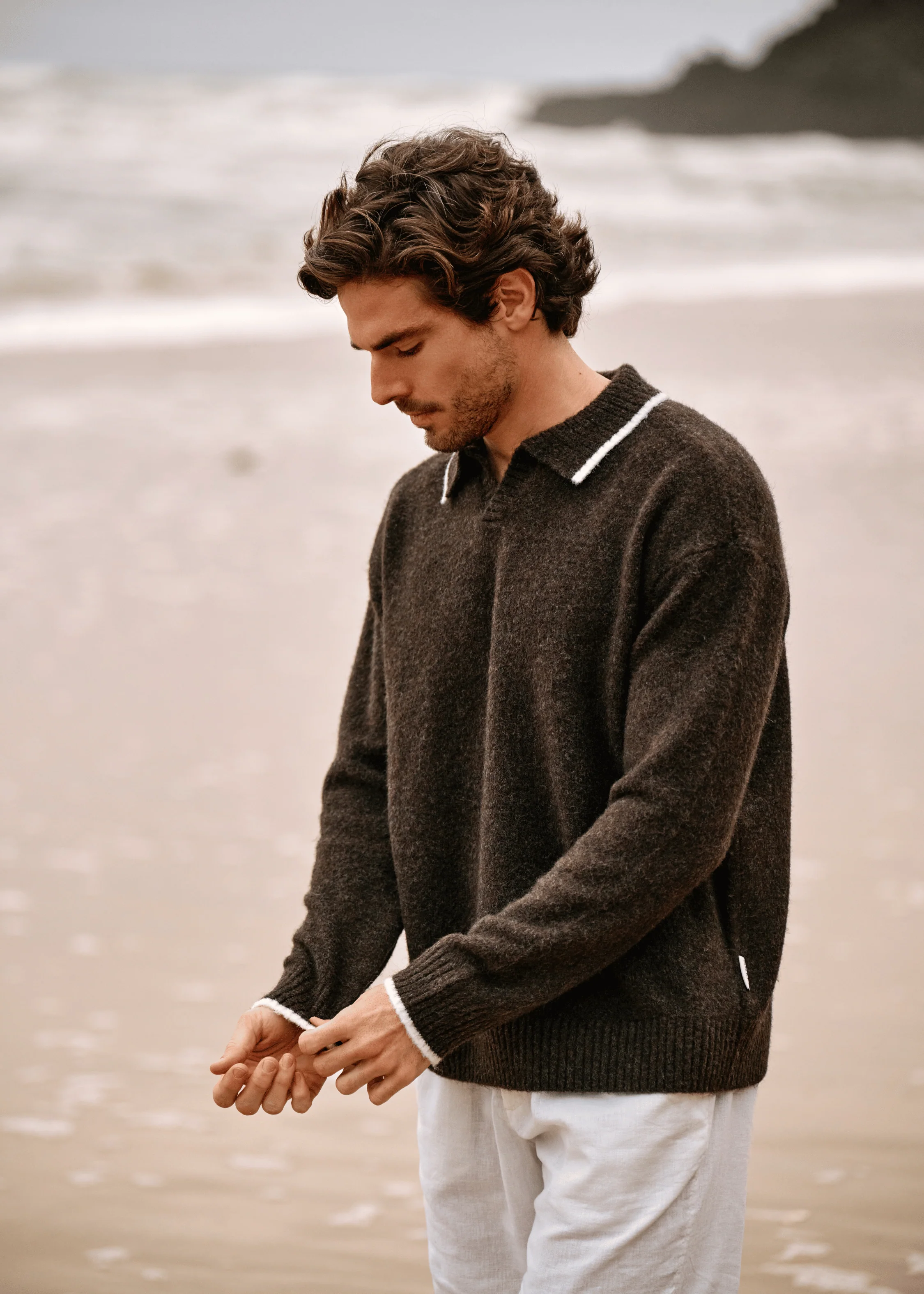 Soft Knit Polo - Espresso - Image 6