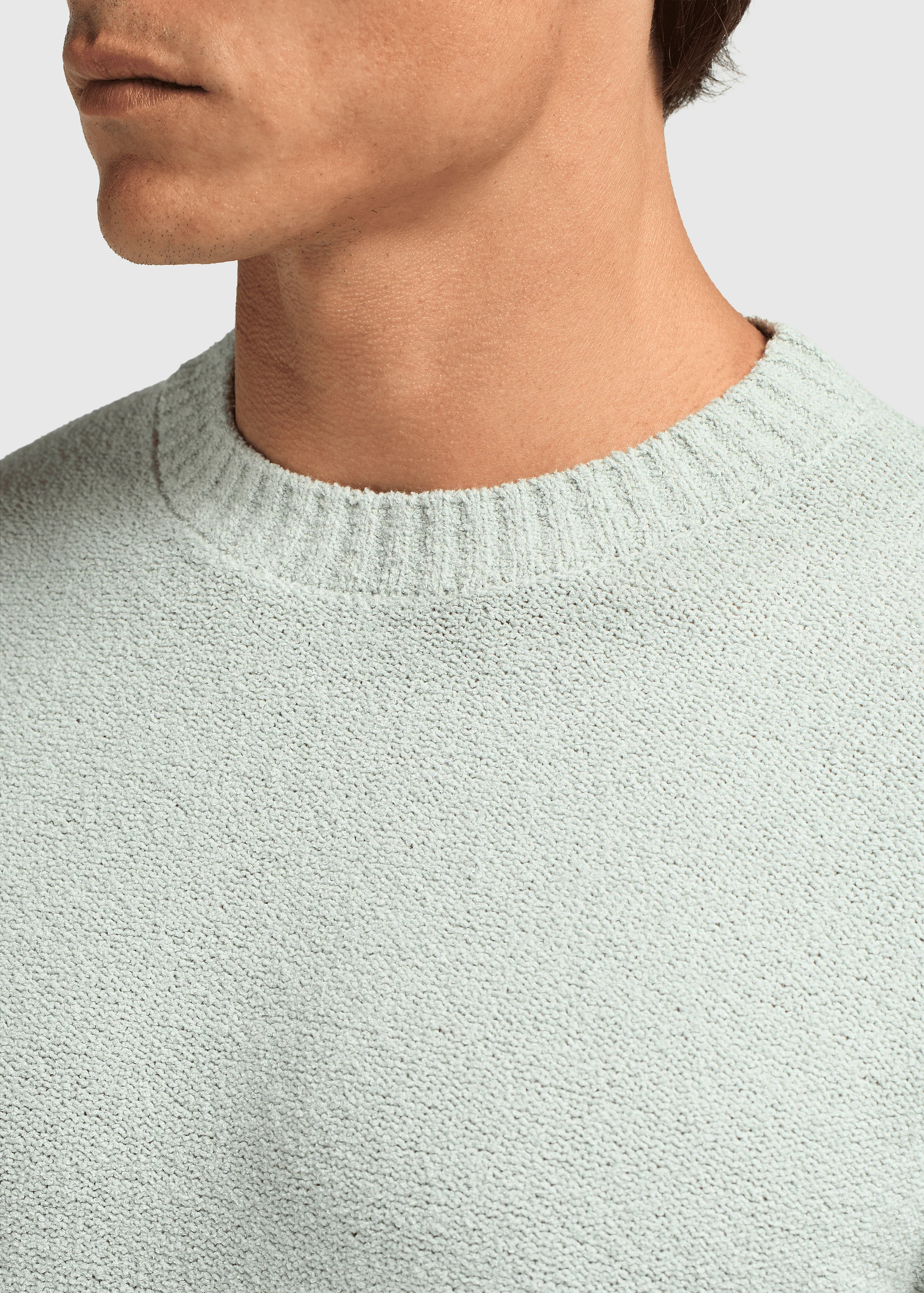 Loop Knit Tee - Light Green - Image 4