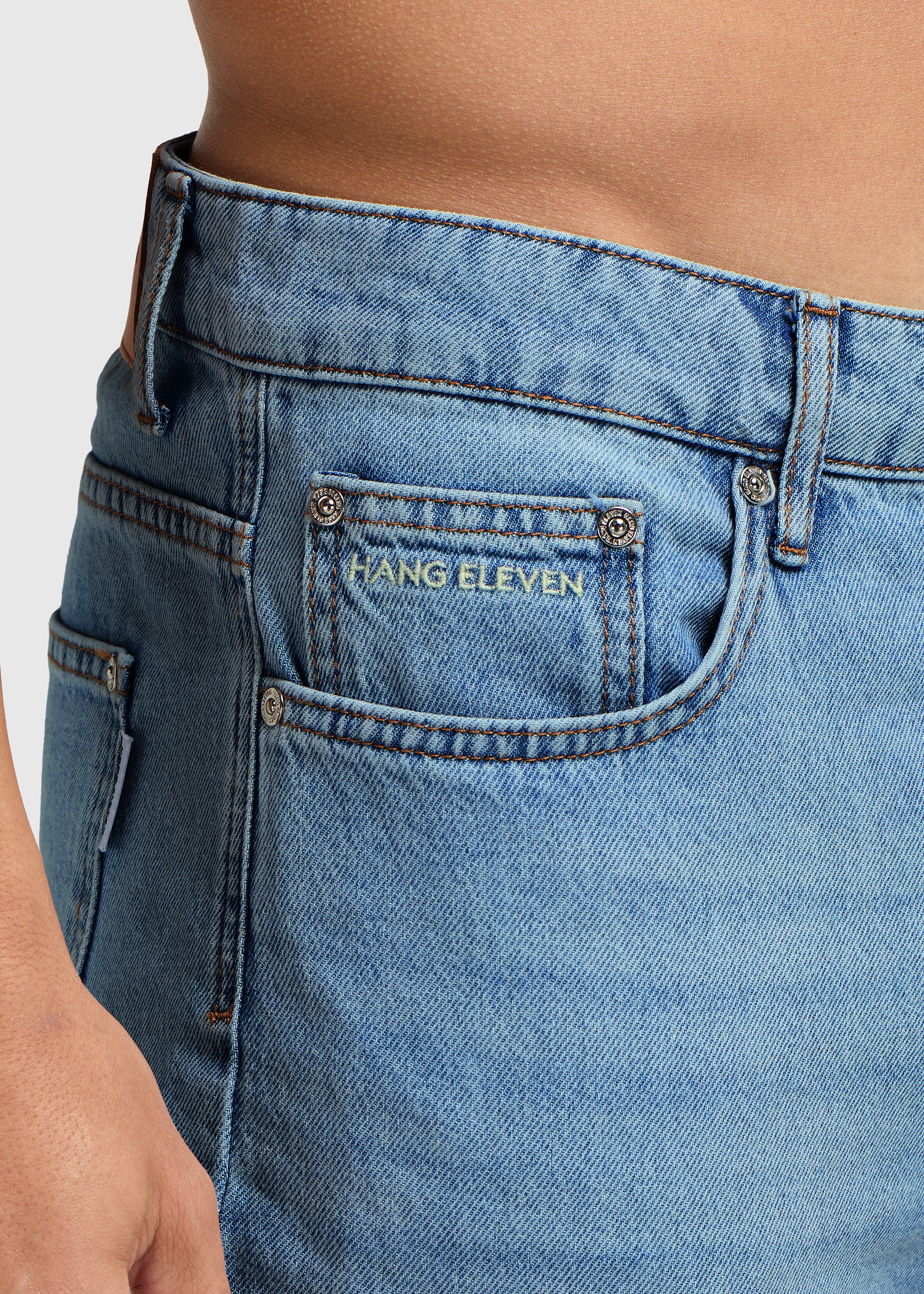 The Clean Straight Jeans - Blue Middle - Image 4