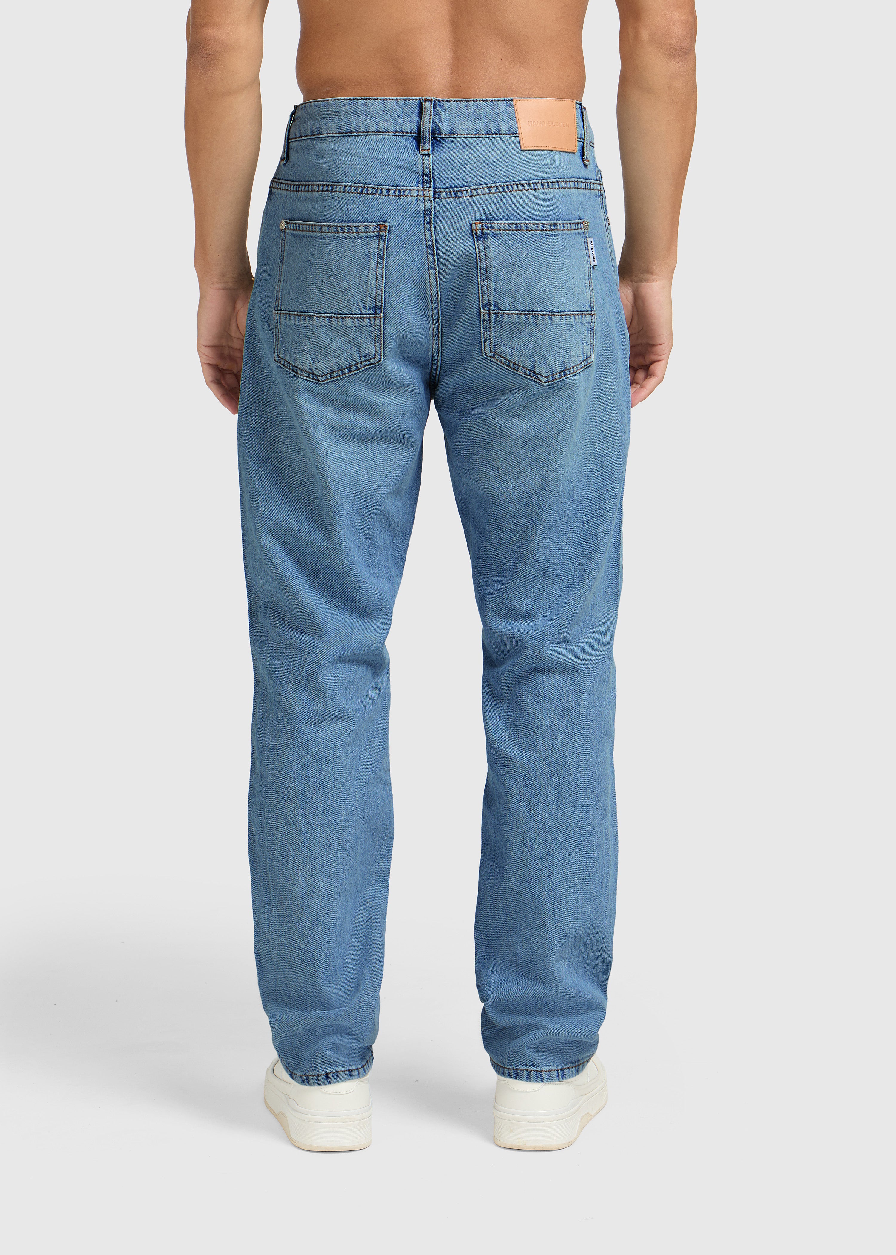 The Clean Straight Jeans - Blue Middle - Image 6
