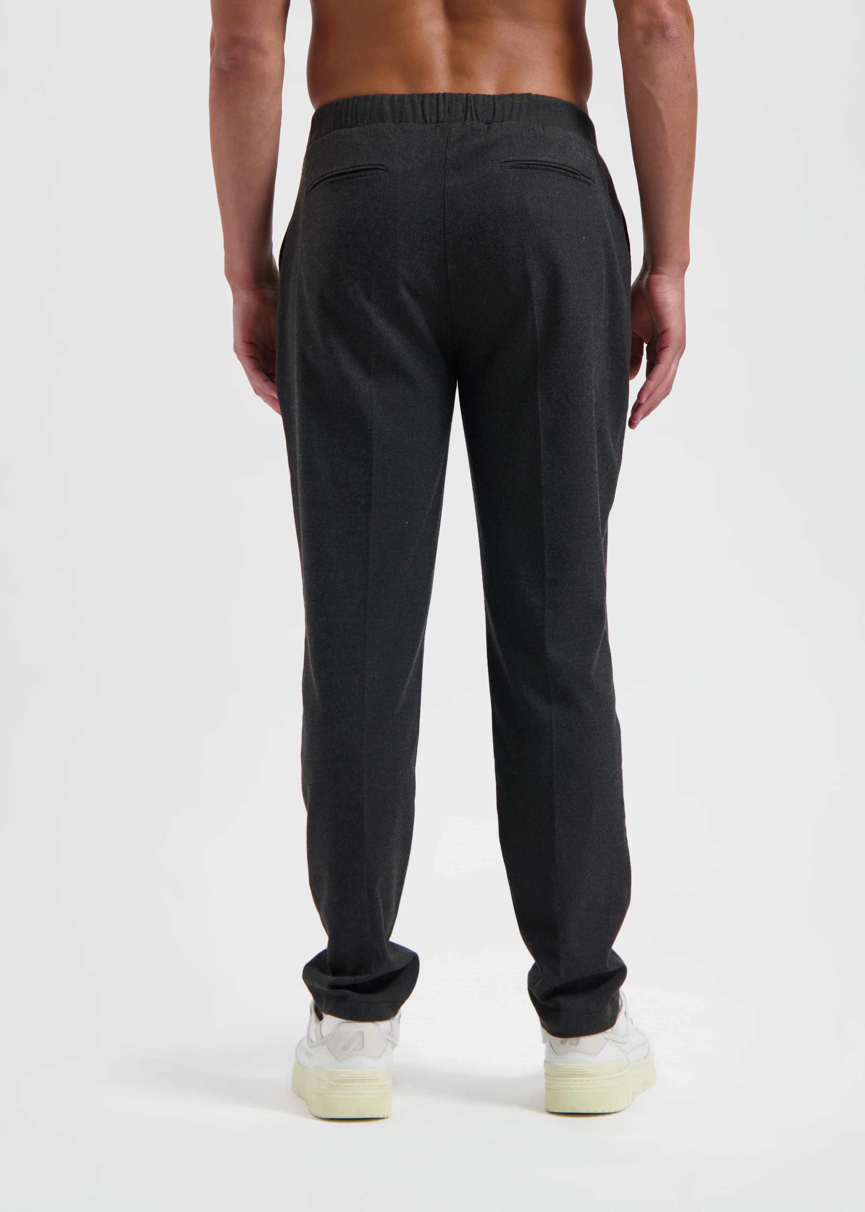 The  Clean Trouser - Grey Melange - Image 3