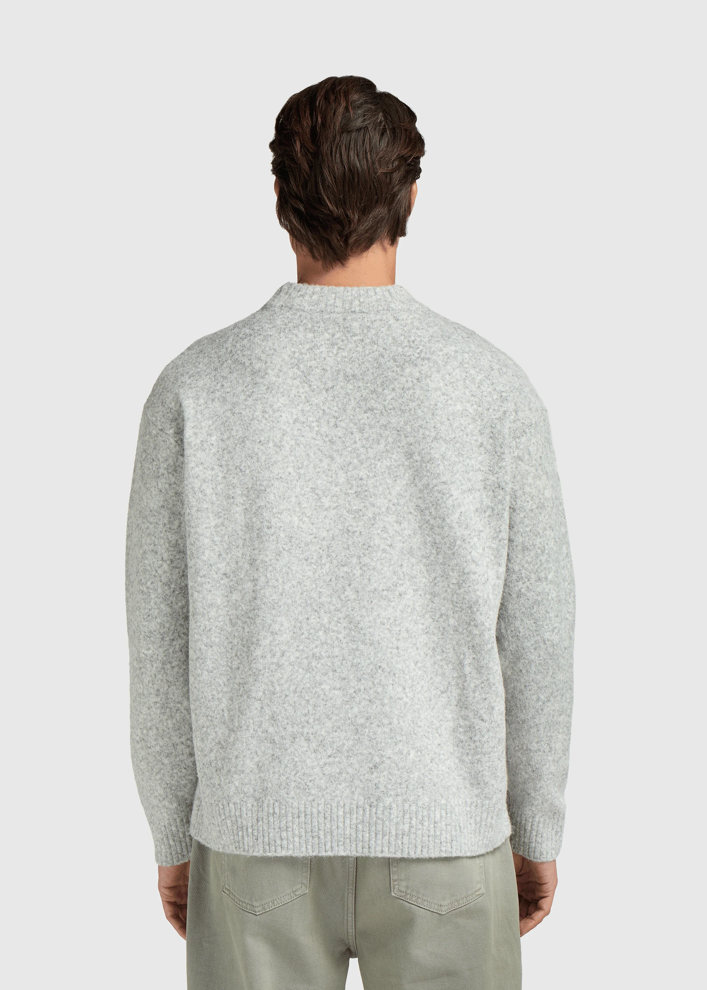 Soft Knit Crewneck - Grey Melee - Image 2