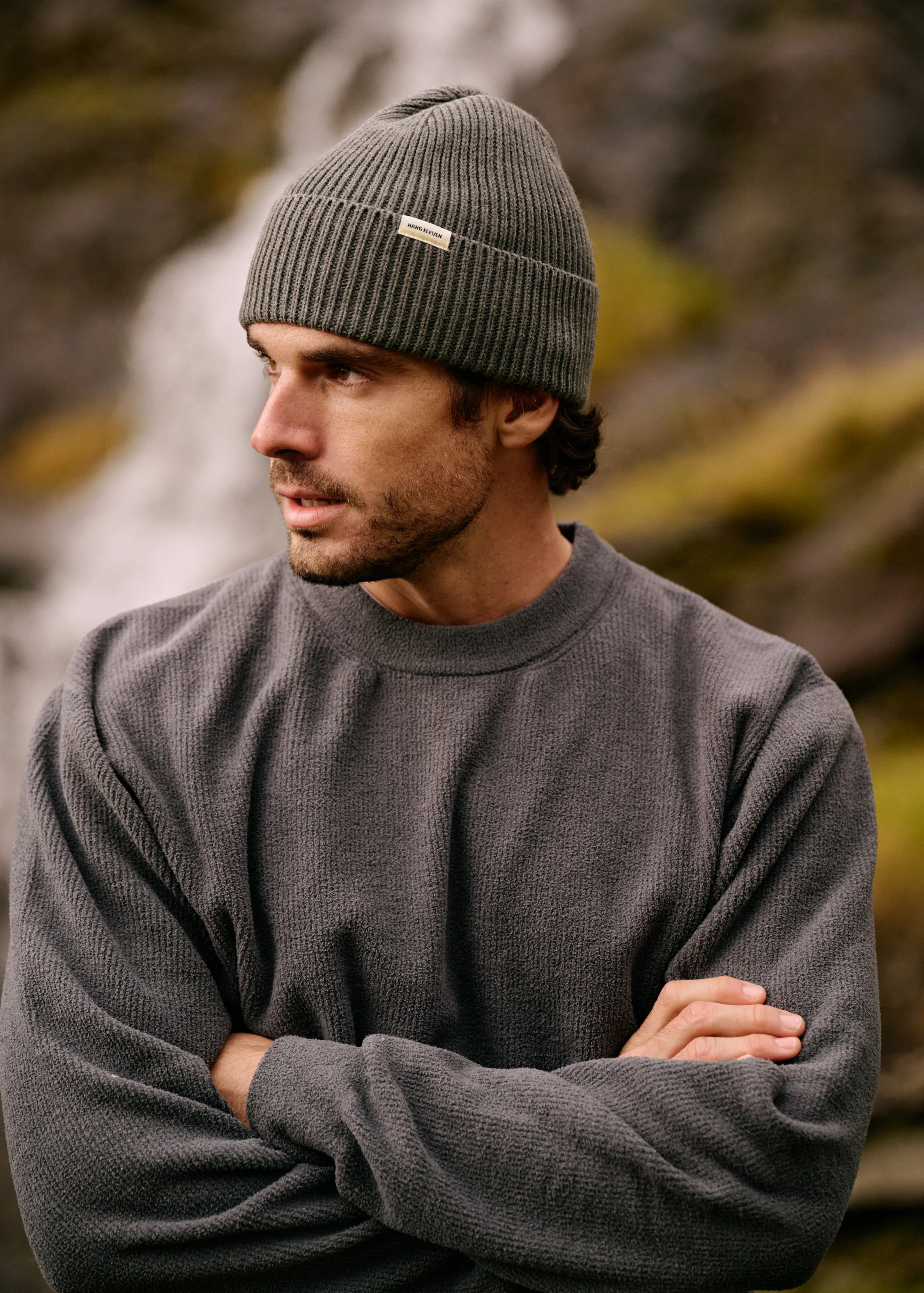 Structure Knit Crewneck - Slate Grey - Image 4