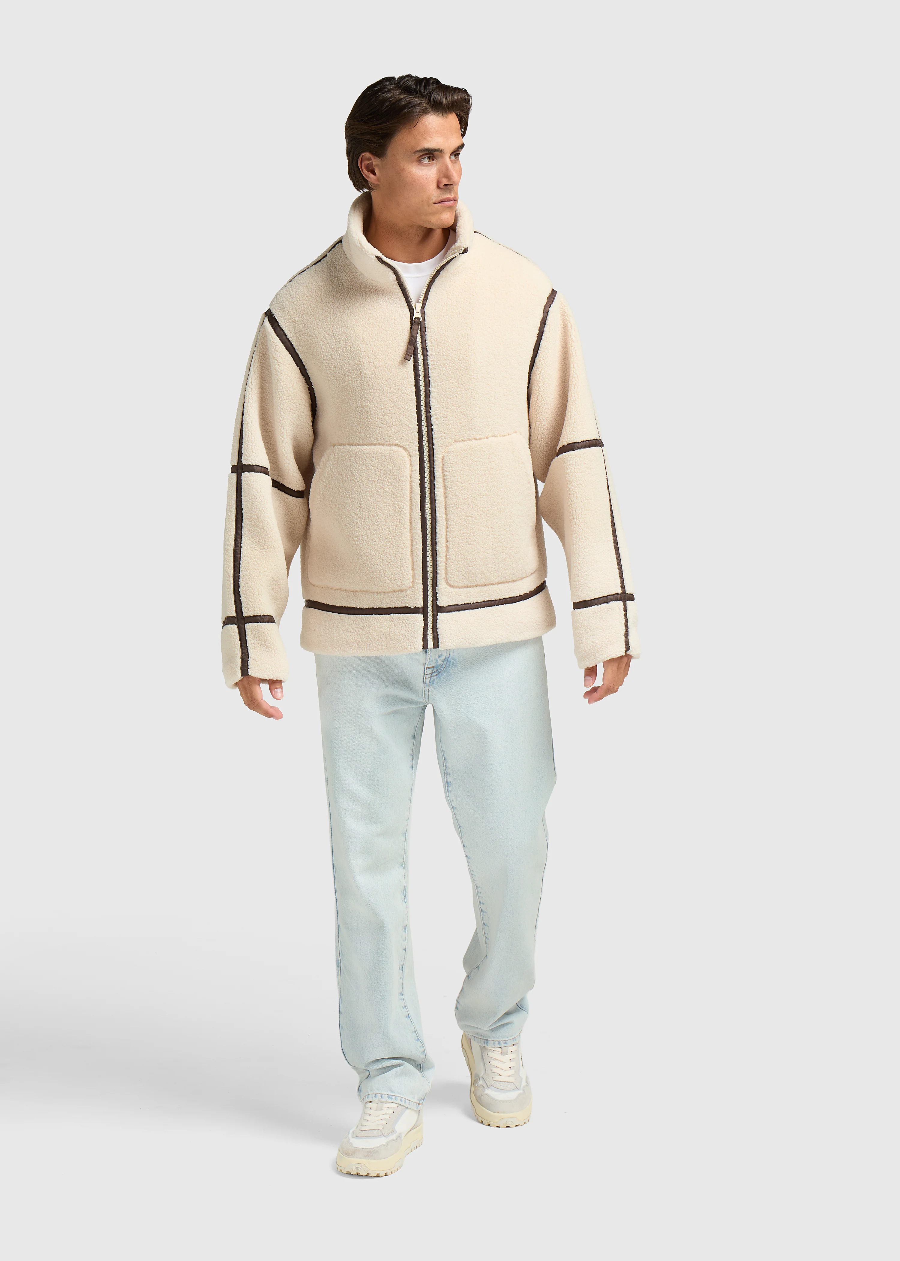 Teddy Jacket - Sand Brown - Image 5