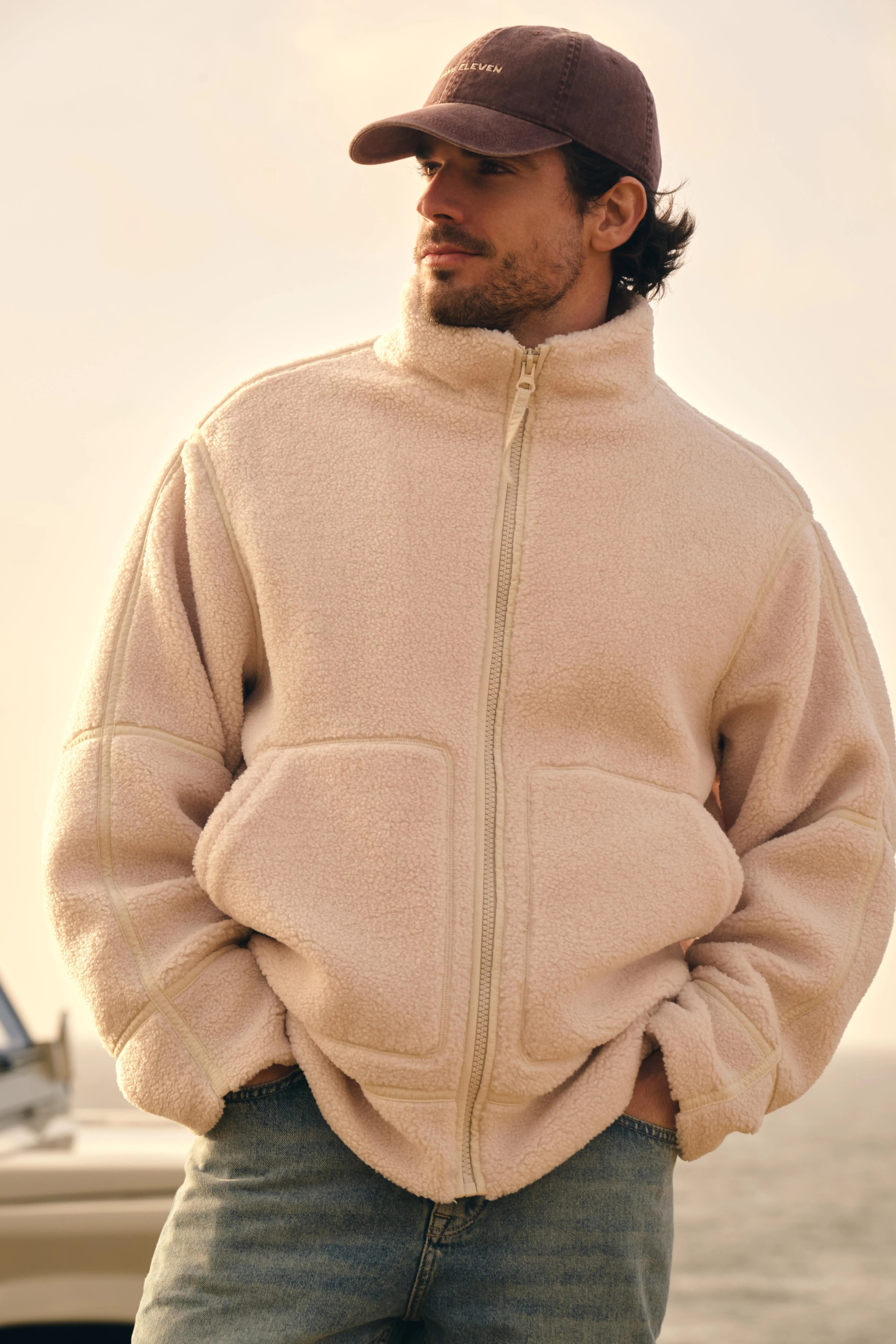Teddy Tape Jacket - White Sand - Image 6
