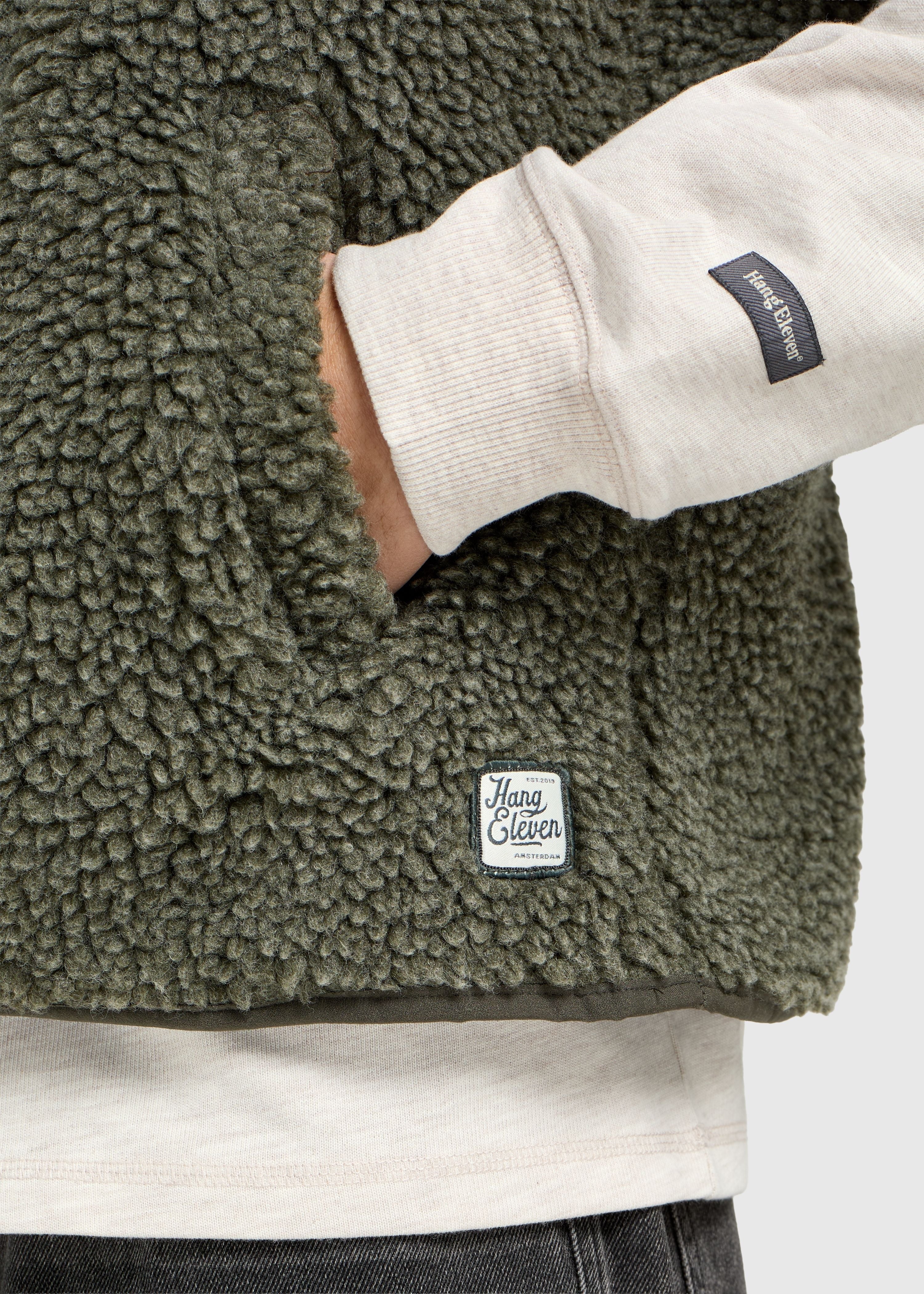 Premium Teddy Vest - Green - Image 3