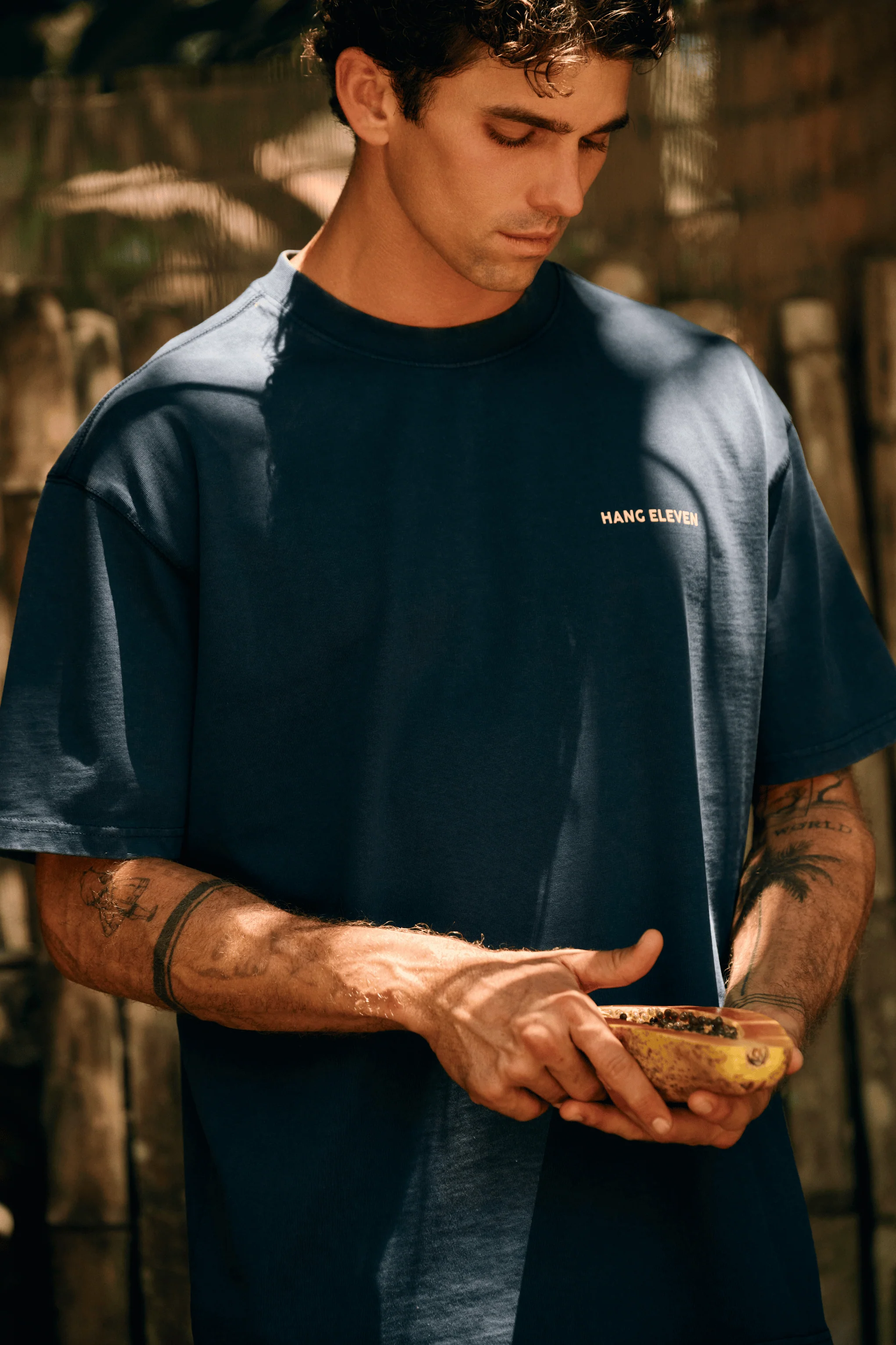 Tropical Tee - Navy Blue - Image 5