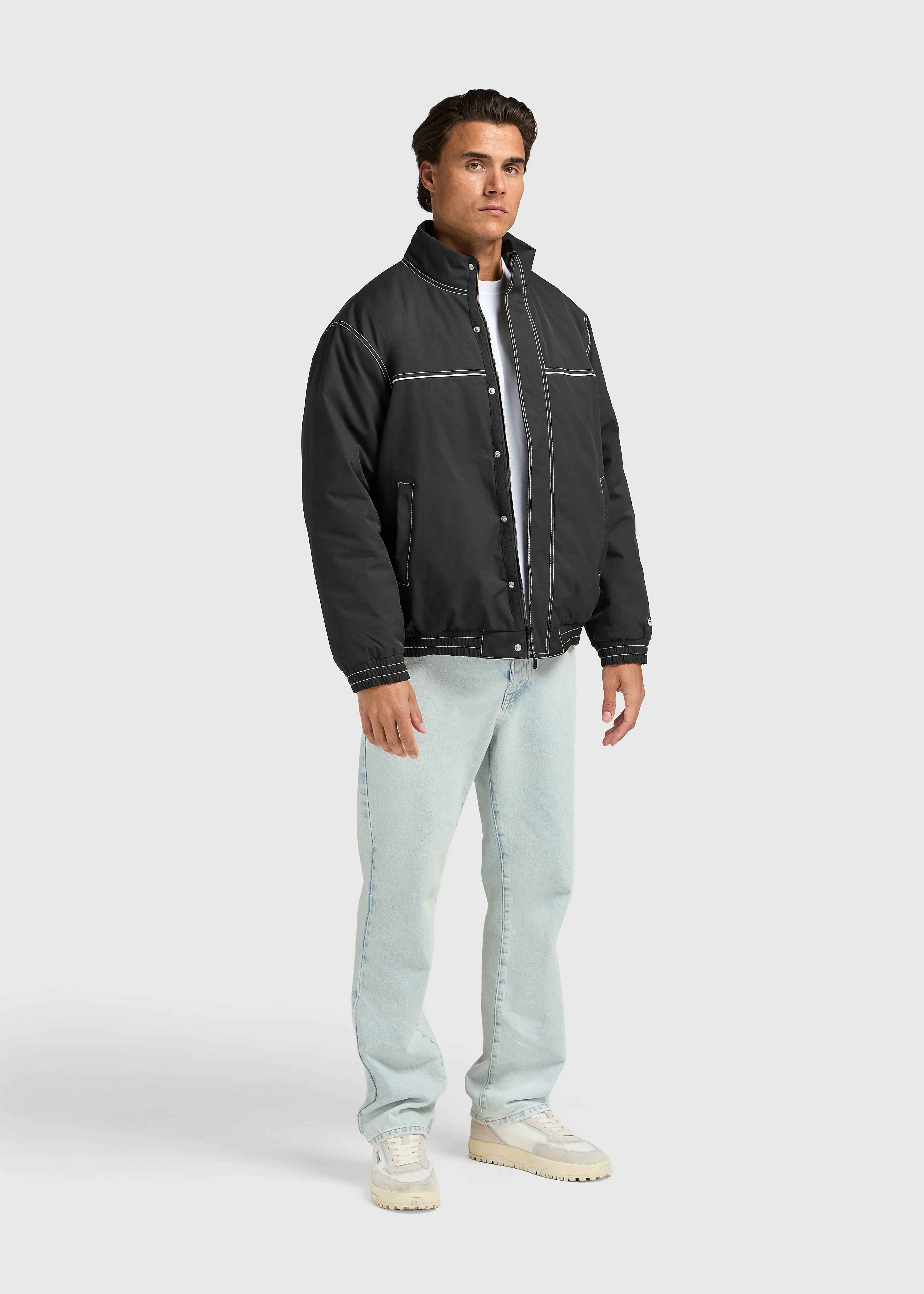 Two Tone Jacket - Off Black - Image 7