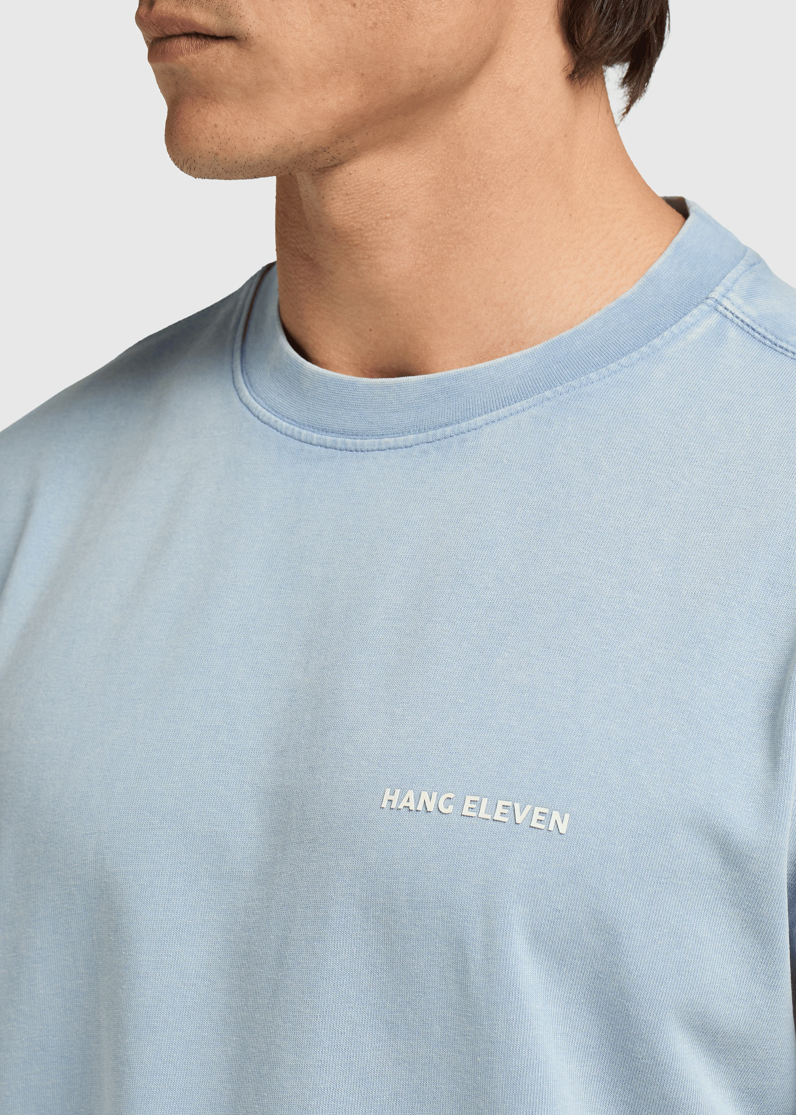 Washed Essential Tee - Light Blue - Image 3