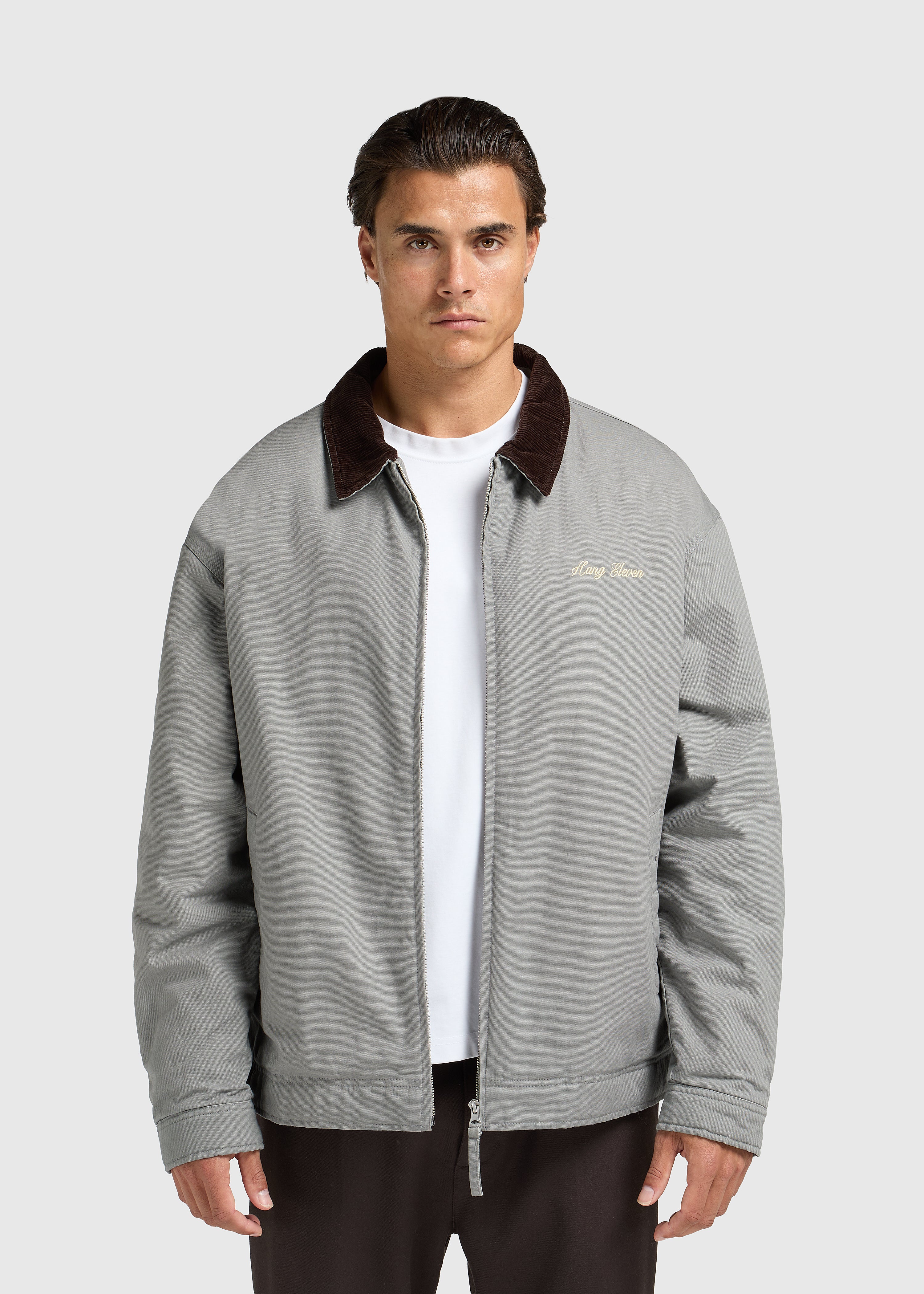 Premium Worker Jacket - Washed Grey - Image 3