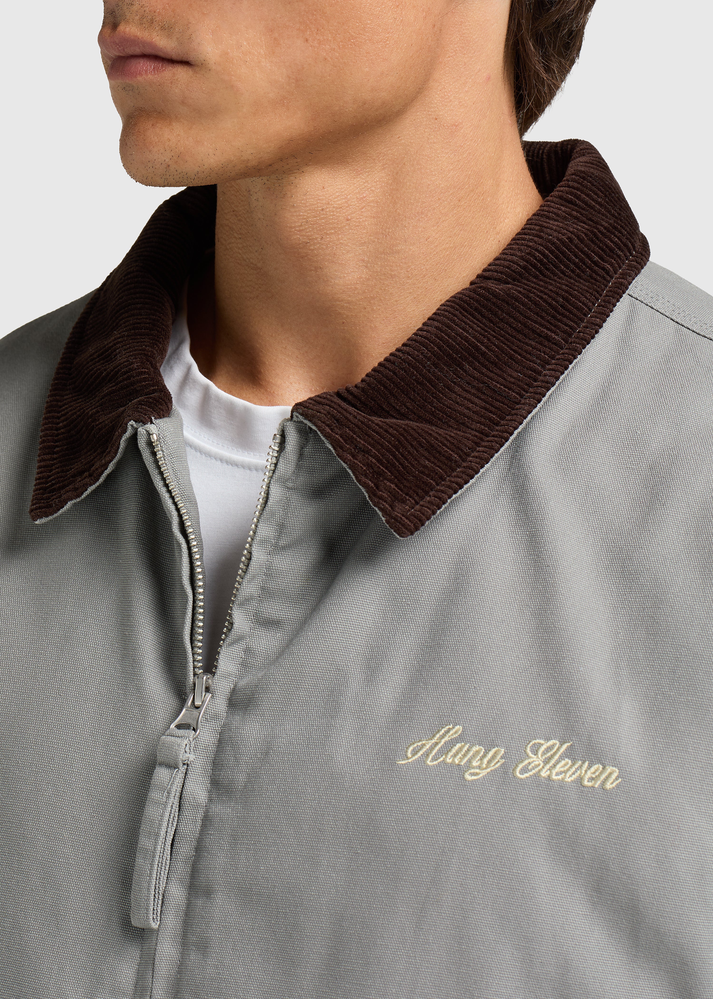 Premium Worker Jacket - Washed Grey - Image 5