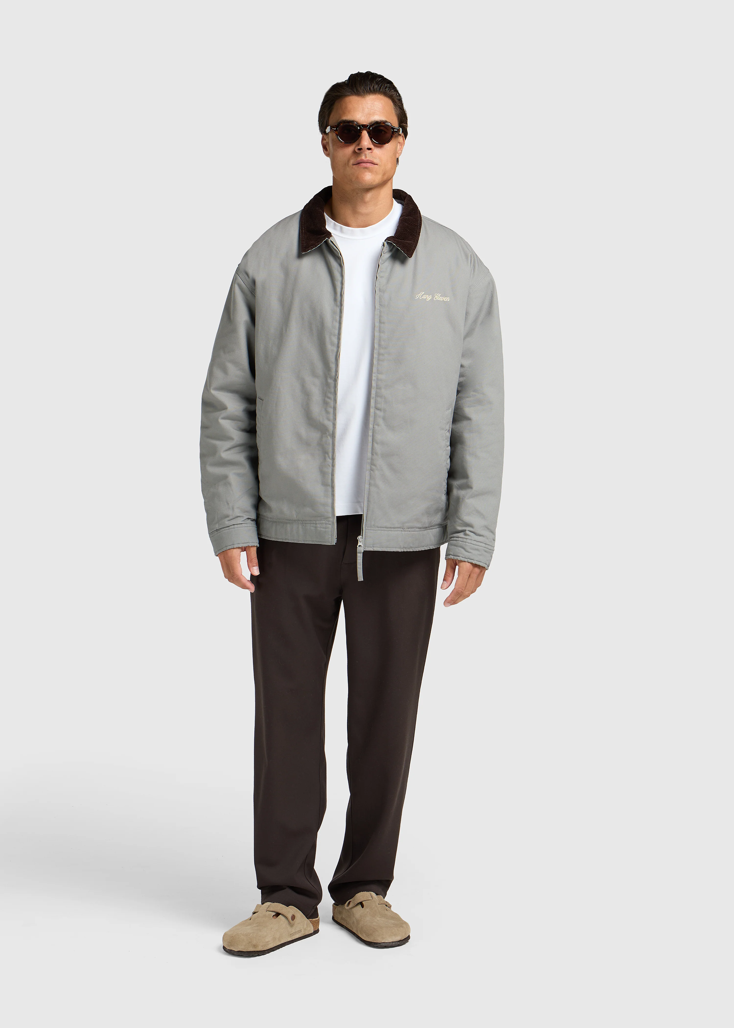 Premium Worker Jacket - Washed Grey - Image 7