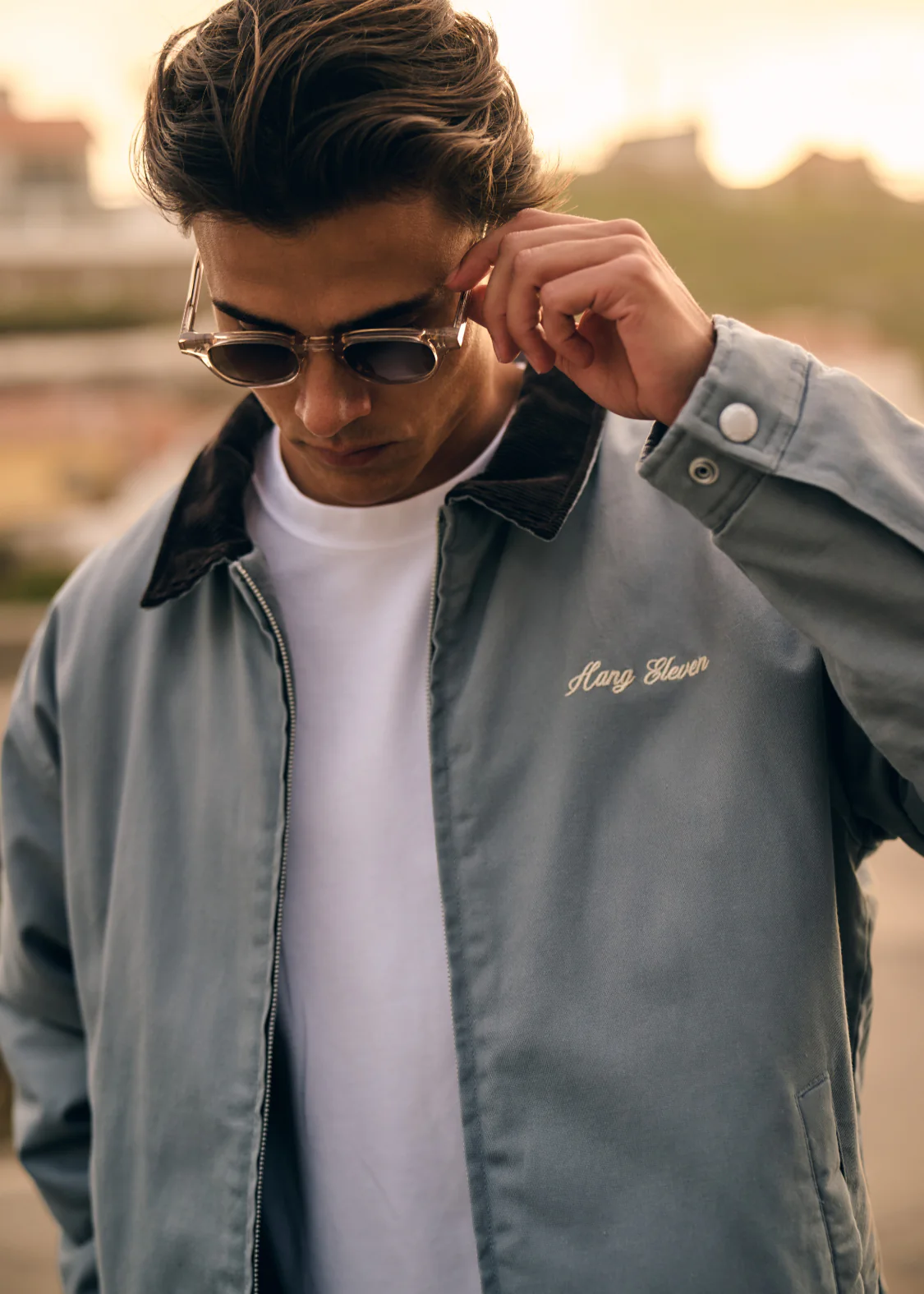 Premium Worker Jacket - Washed Grey - Image 9