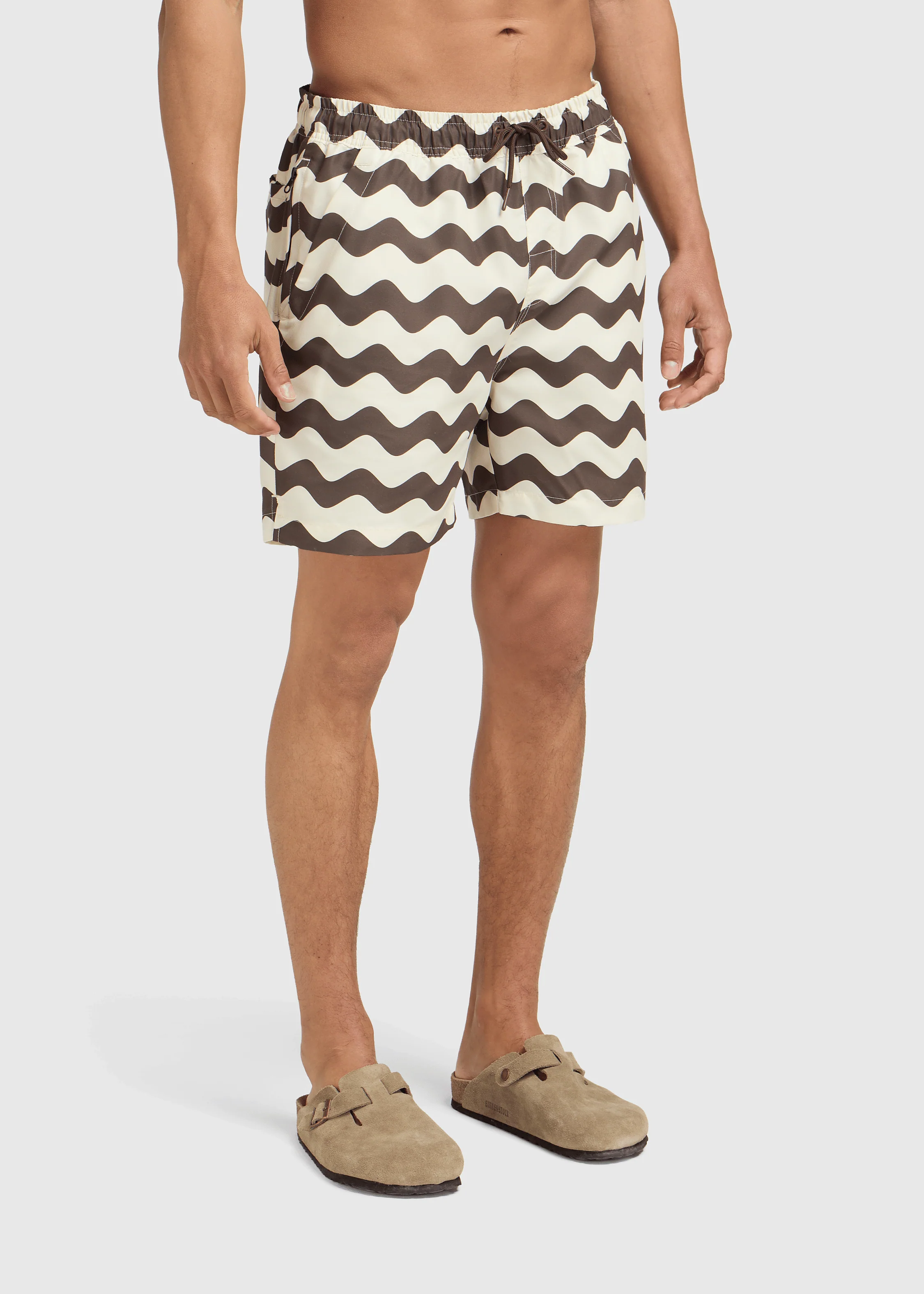 Wave Swim Short - Brown - Image 2