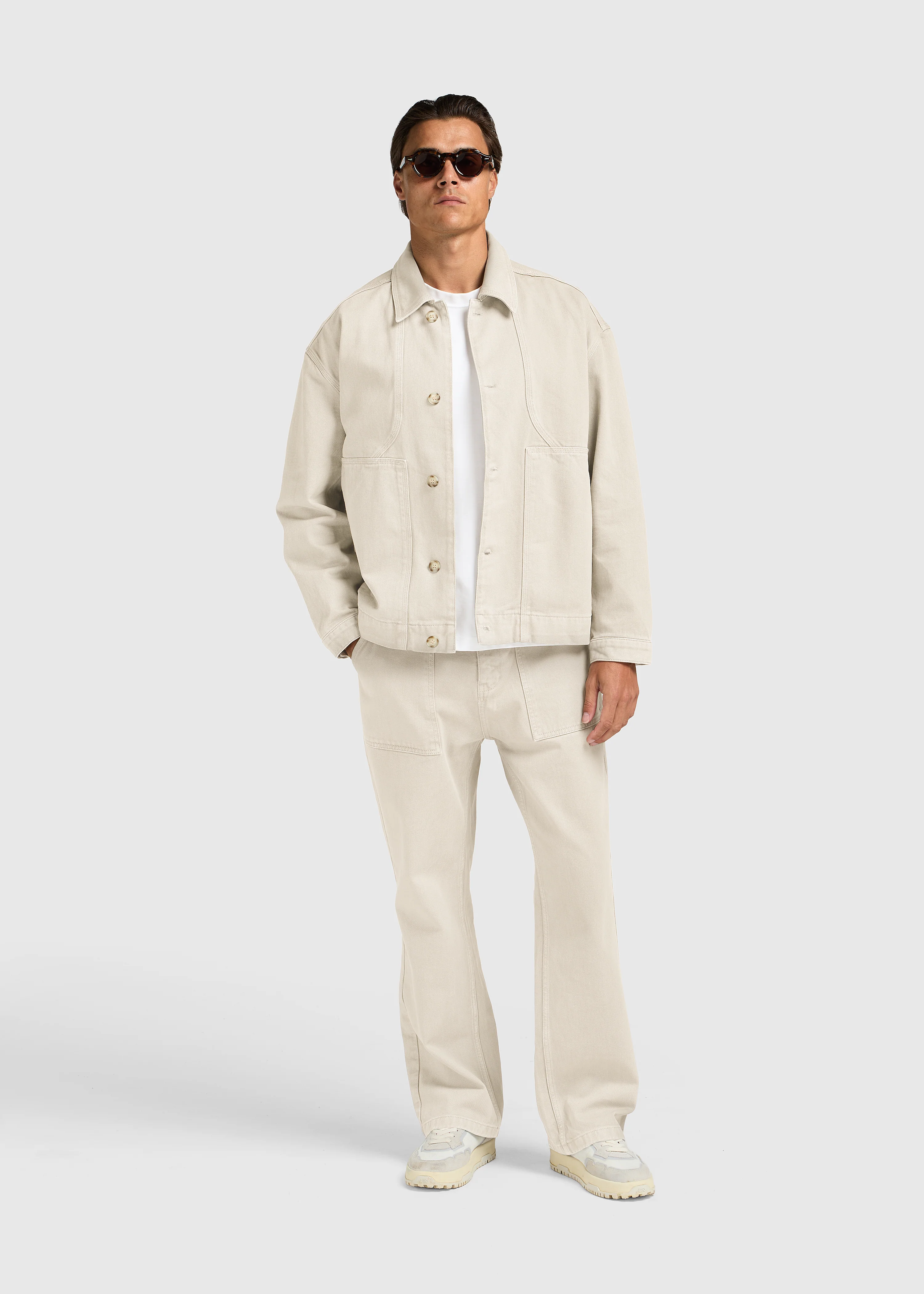 Worker Overshirt - Sand - Image 3