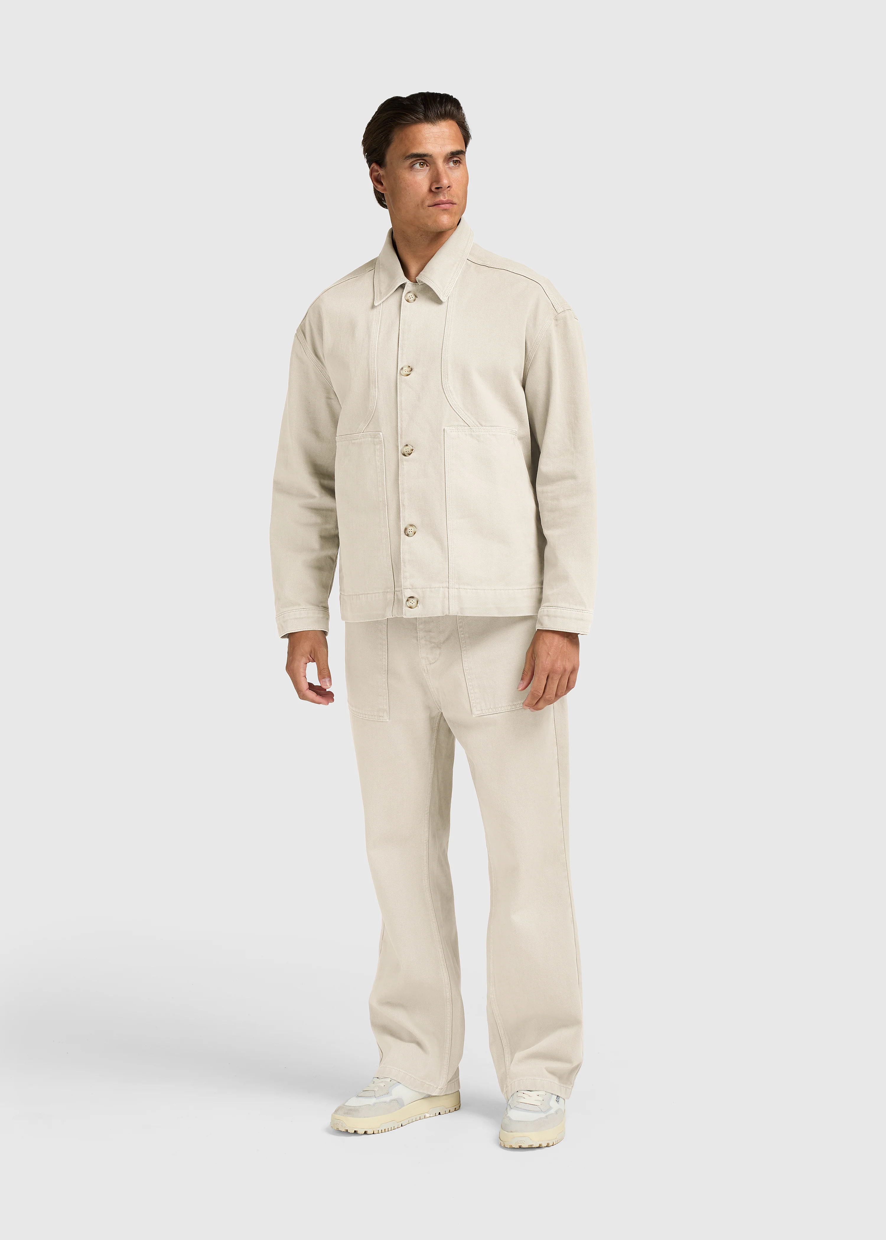 Worker Overshirt - Sand - Image 4